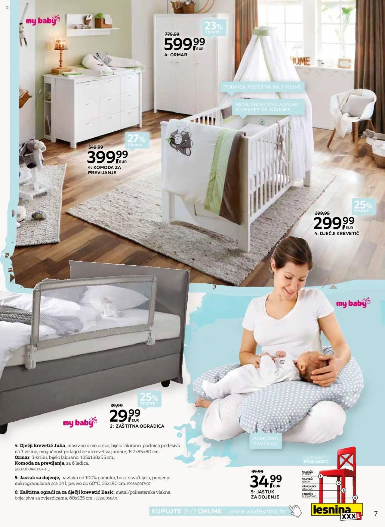 Lesnina katalog | vrijedi od 02.09.2025 | Stranica: 7 | Proizvodi: Krevet, Jastuk, Ormar, Komoda