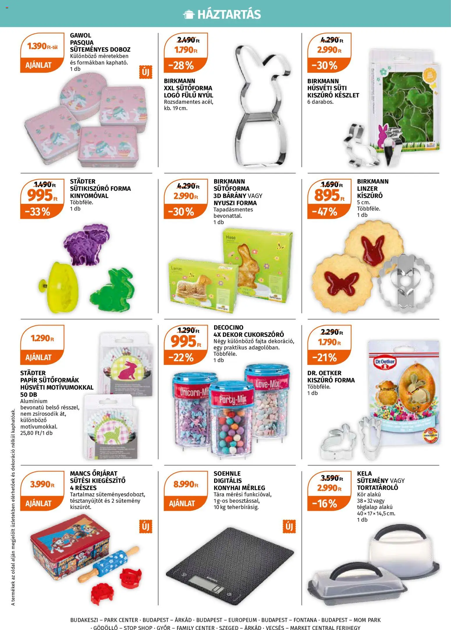 Müller akciós ujság - amely érvényes a következő dátumtól: 23.03.2026 | Oldal: 1 | Termékek: Sütőforma, Doboz, Linzer, Dekoráció