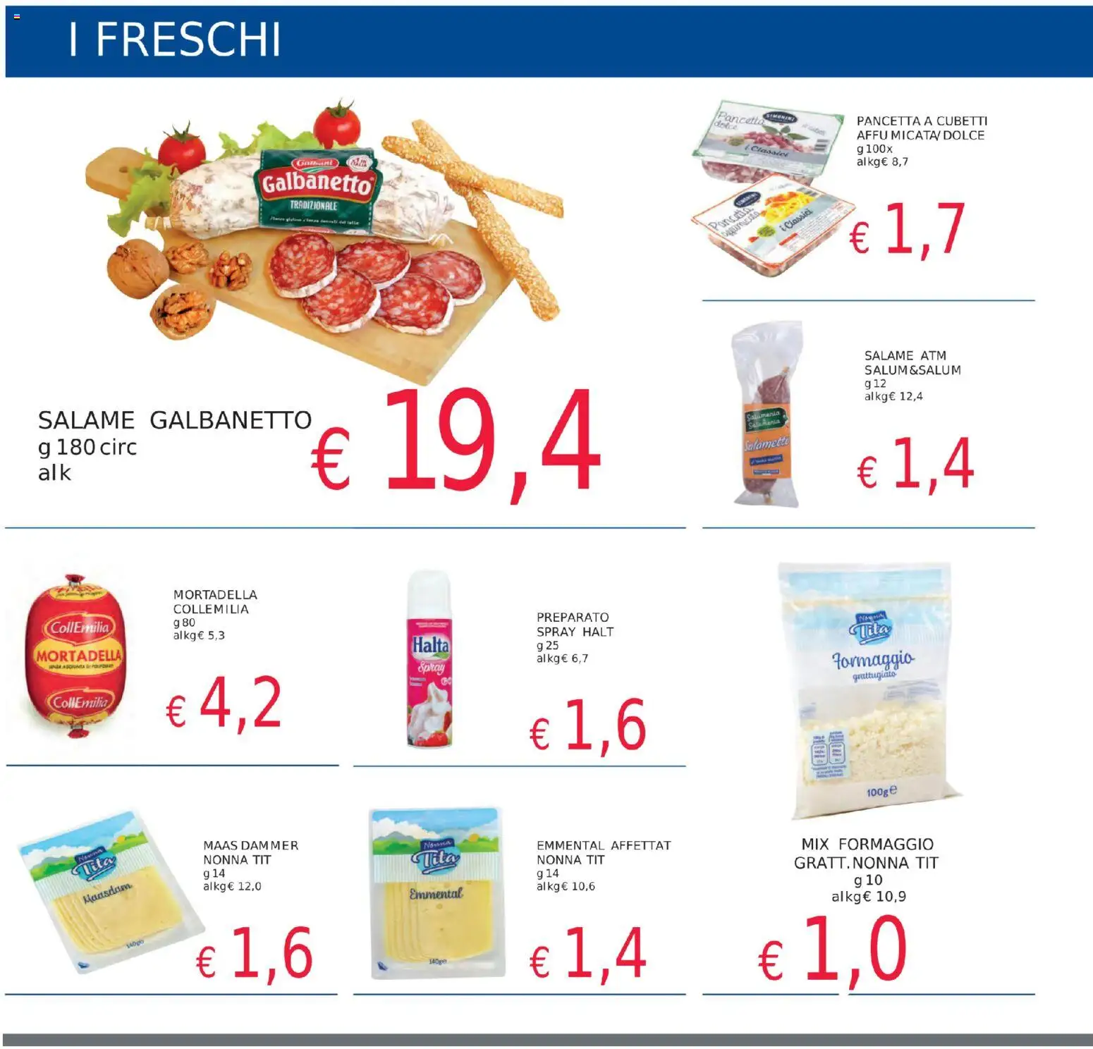 Volantino Coal del 05.11.2025 | Pagina: 6 | Prodotti: Salame, Pancetta, Formaggio, Mortadella