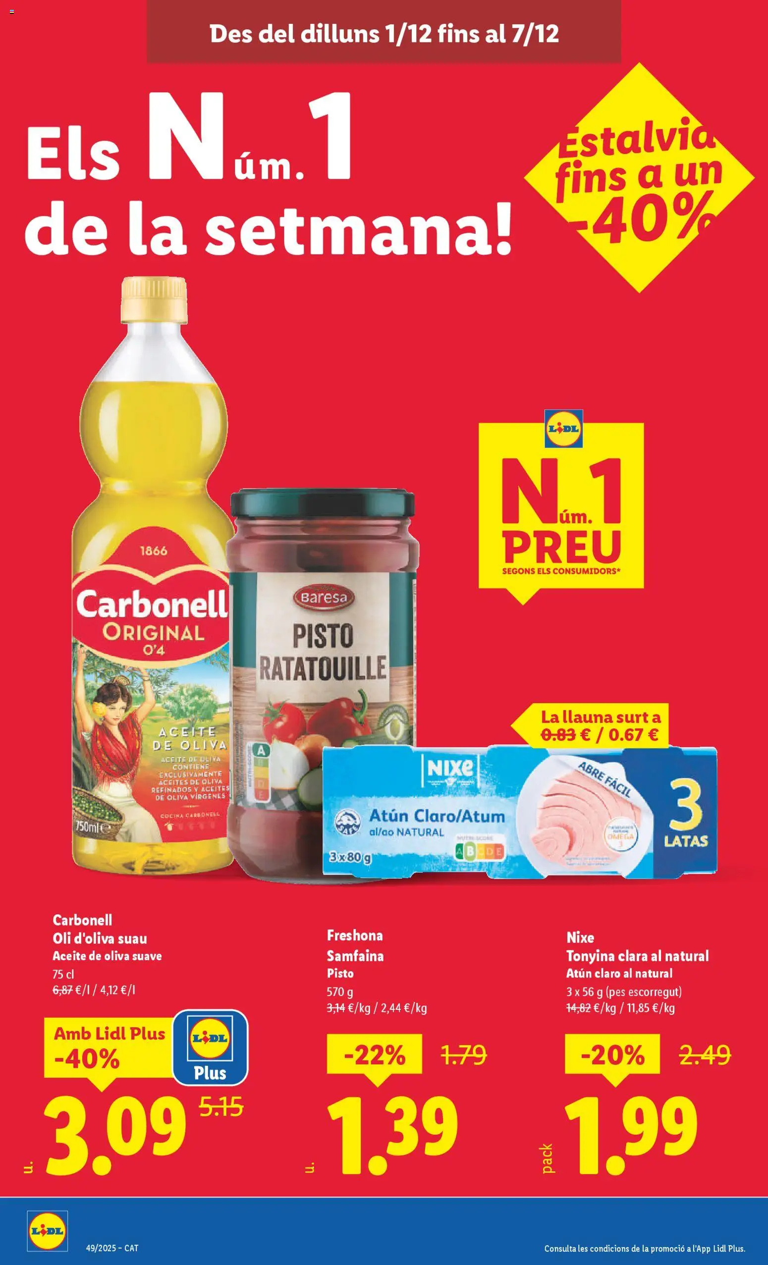 Lidl folleto │ válido desde el 01.12.2025 | Página: 26 | Productos: Aceite, Aceite de oliva, Cocina, Atún claro