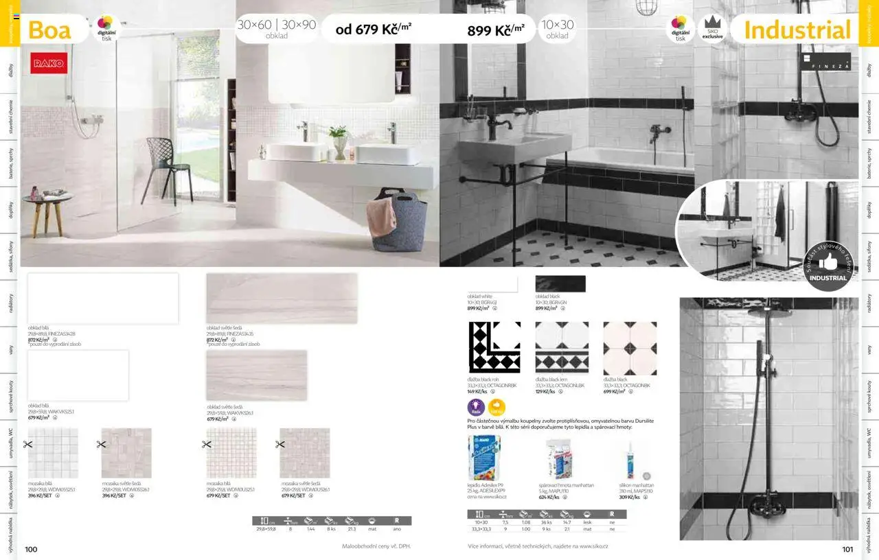 Siko koupelny katalog Koupelny 2025/2026 od 14.10.2025 | Strana: 51 | Produkty: Dlažba, Manhattan, Silikon, Wc