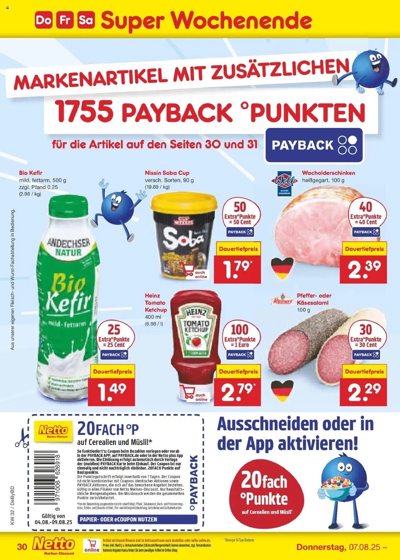Netto Marken-Discount prospekt Buttenwiesen	 - gültig ab dem 04.08.2025 | Seite: 54 | Produkte: Musli, Kefir, Pfeffer, Ketchup