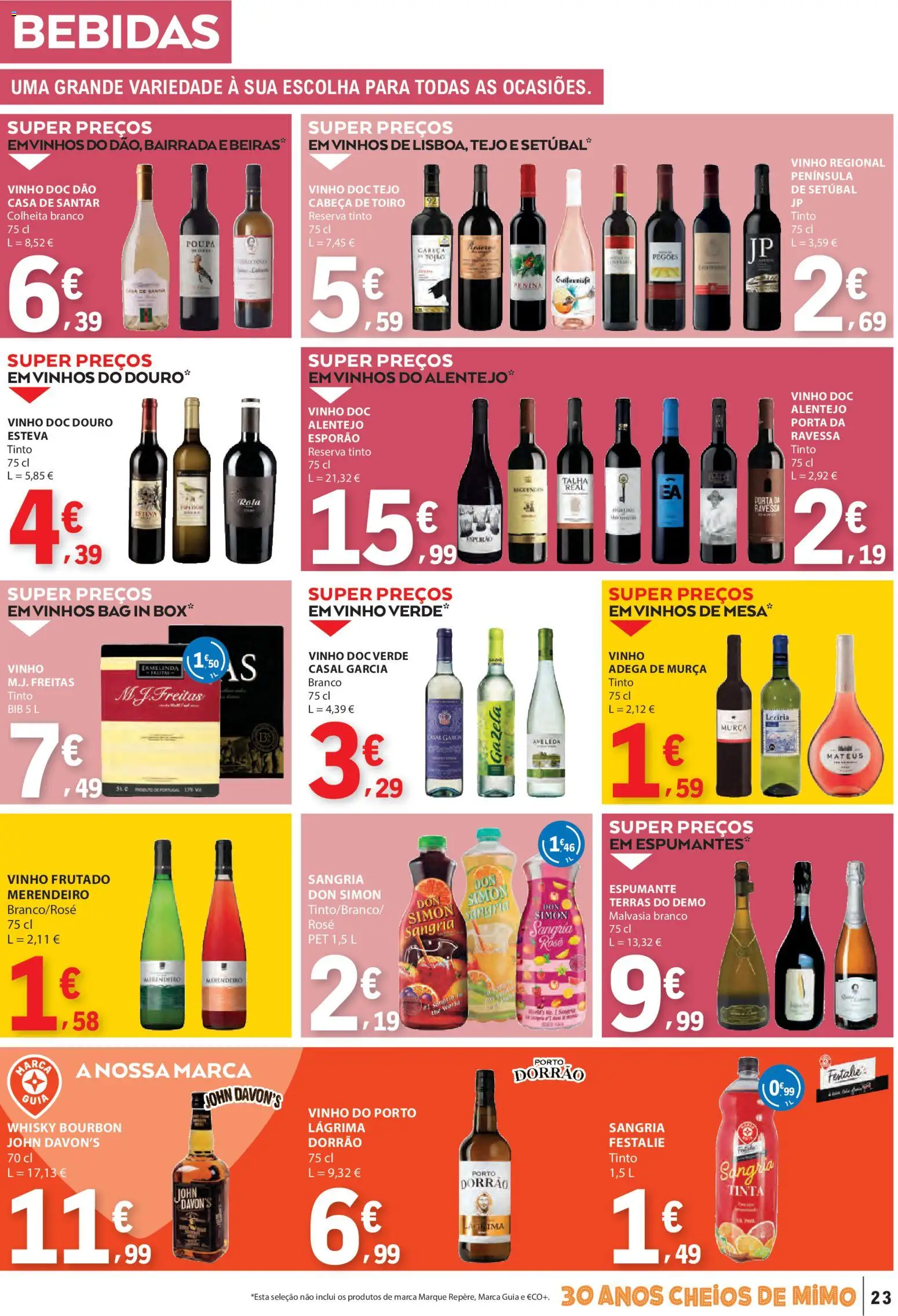 E.Leclerc folheto │ válido de 12.03.2026 | Página: 23 | Produtos: Porta, Espumante, Tinta, Vinho