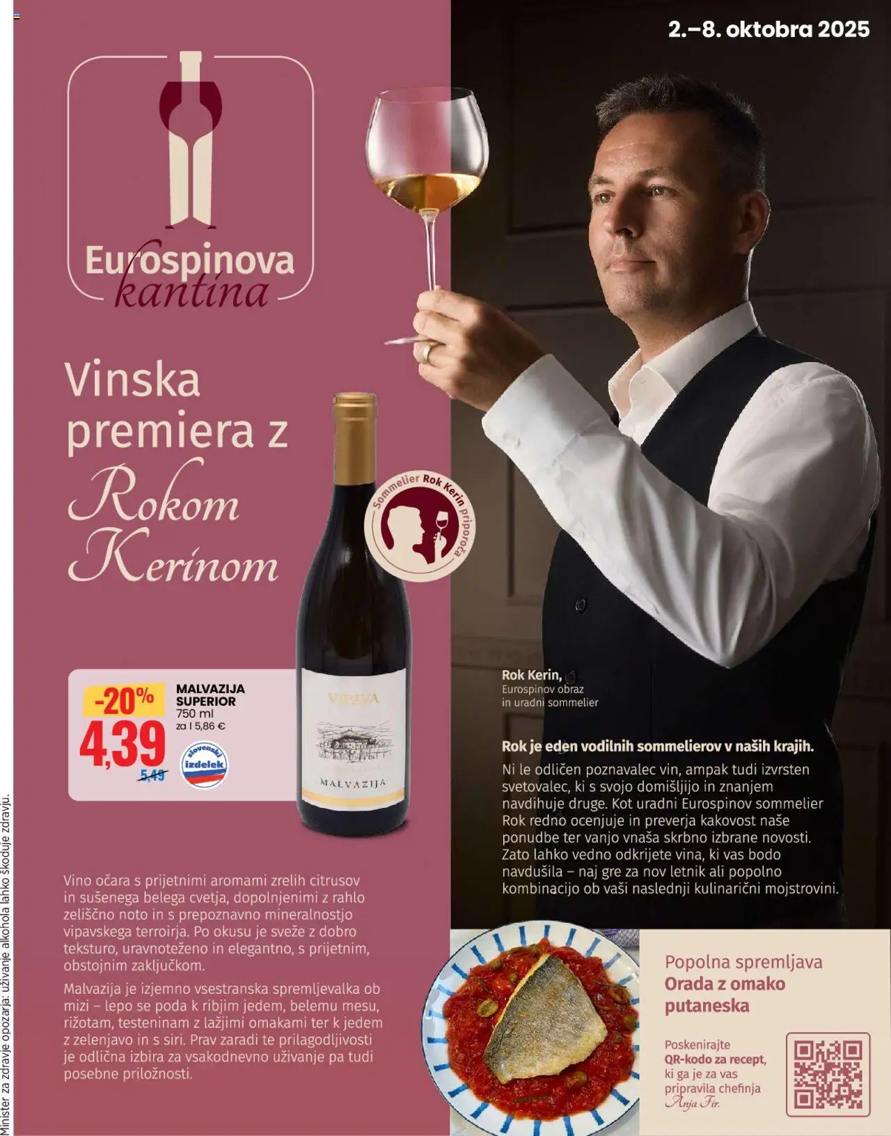 Novi Eurospin katalog ponudbe – veljaven od 02.10.2025 | Stran: 14 | Izdelki: Orada, Vino