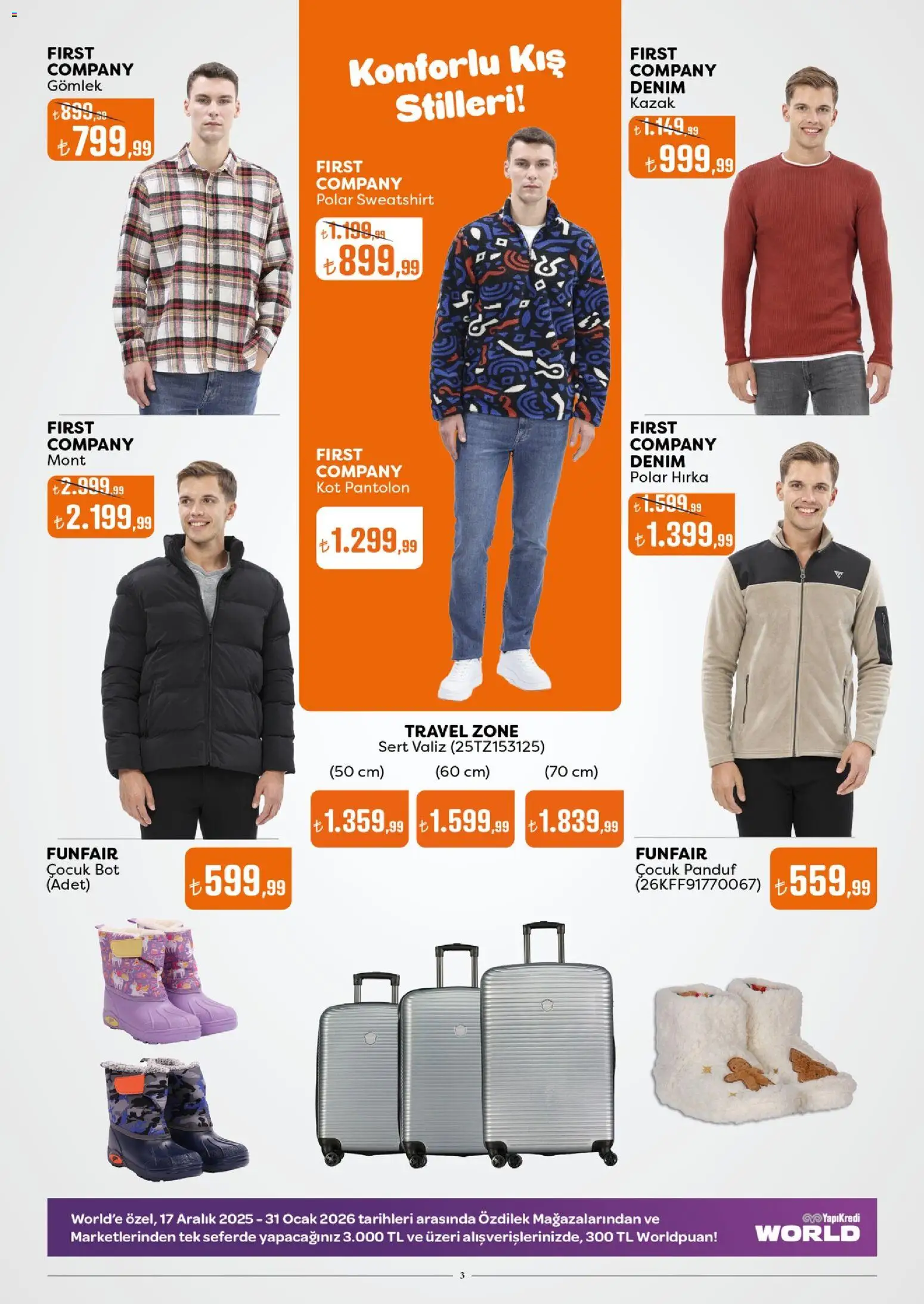 Özdilek Katalog - 15.01.2026 tarihinden itibaren geçerlidir | Sayfa: 3 | Ürünler: Mont, Bot, Hırka, Ocak