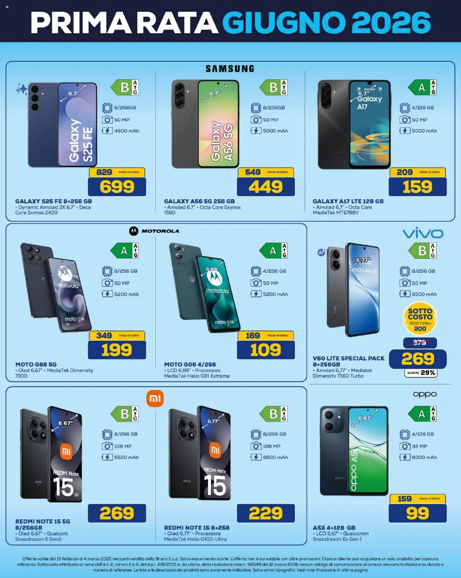Volantino BRUNO del 19.02.2026 | Pagina: 4 | Prodotti: Samsung