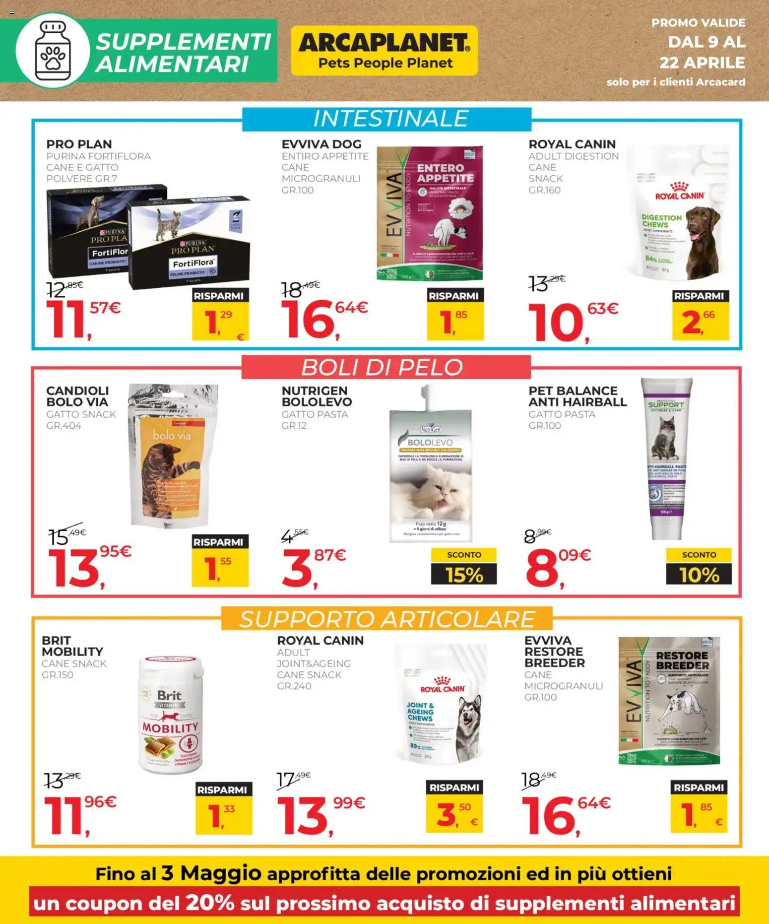 Volantino Arcaplanet del 09.04.2026 | Pagina: 24 | Prodotti: Pasta