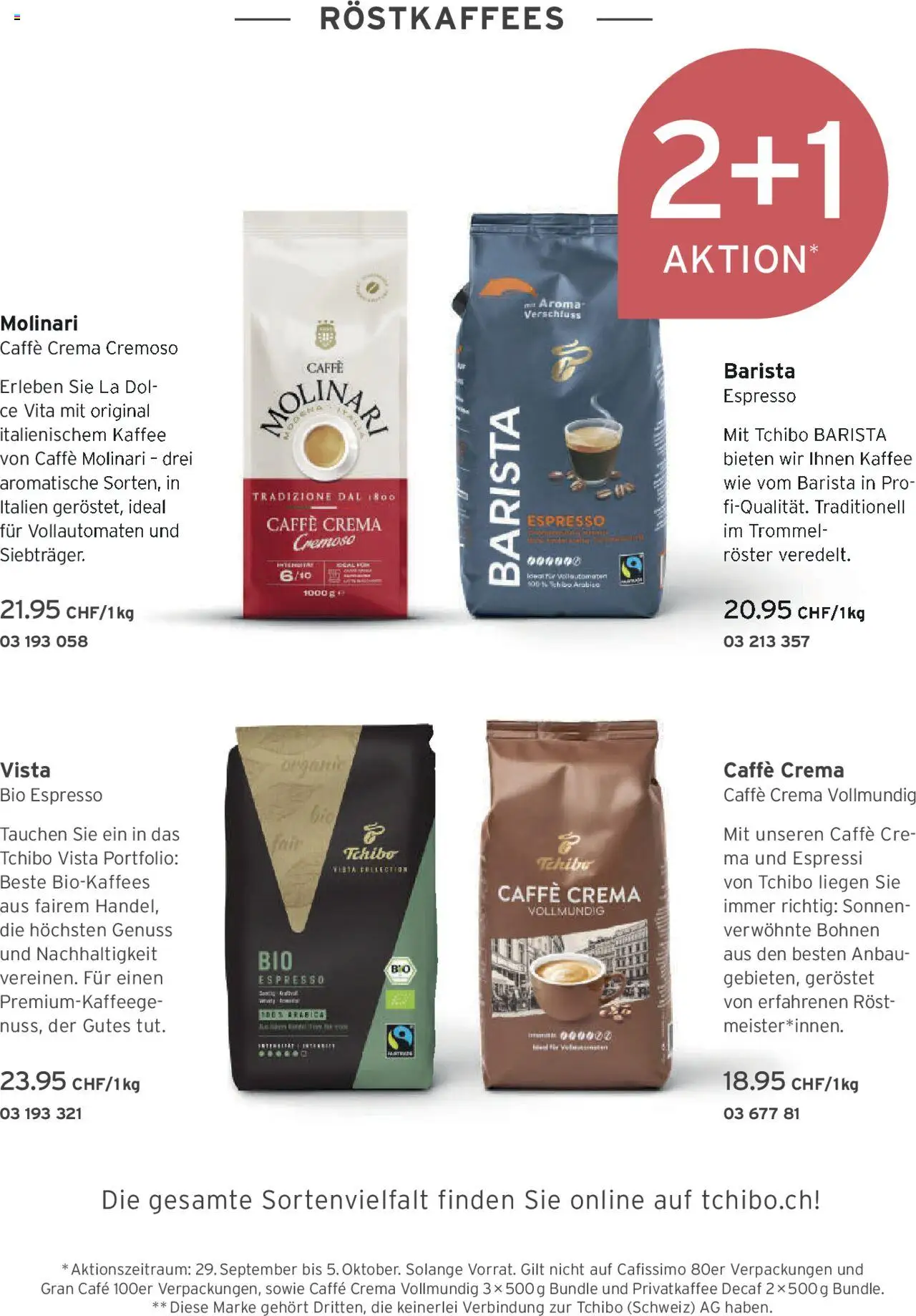 Tchibo Aktionen Herbst – gültig ab 24.09.2025 | Seite: 157 | Produkte: Kaffee