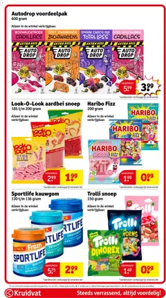 Look-O-Look aardbei snoep, 185 t/m 200 gram Value Pack aardbei snoep - Voorbeeld van een folder van Kruidvat, geldig van 17.02.2026 | Pagina: 85