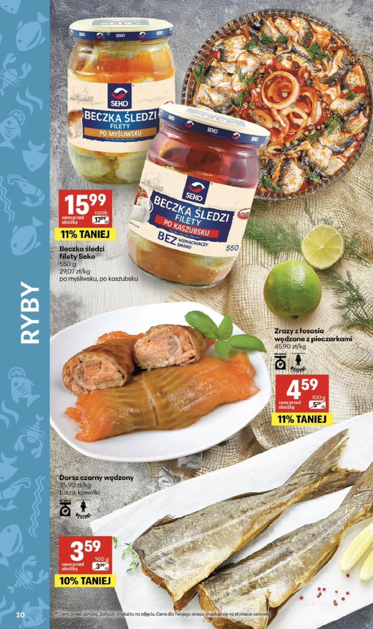 Delikatesy Centrum gazetka od 16.04.2026 | Strona: 20 | Produkty: Dorsz, Dorsz czarny, Ryby
