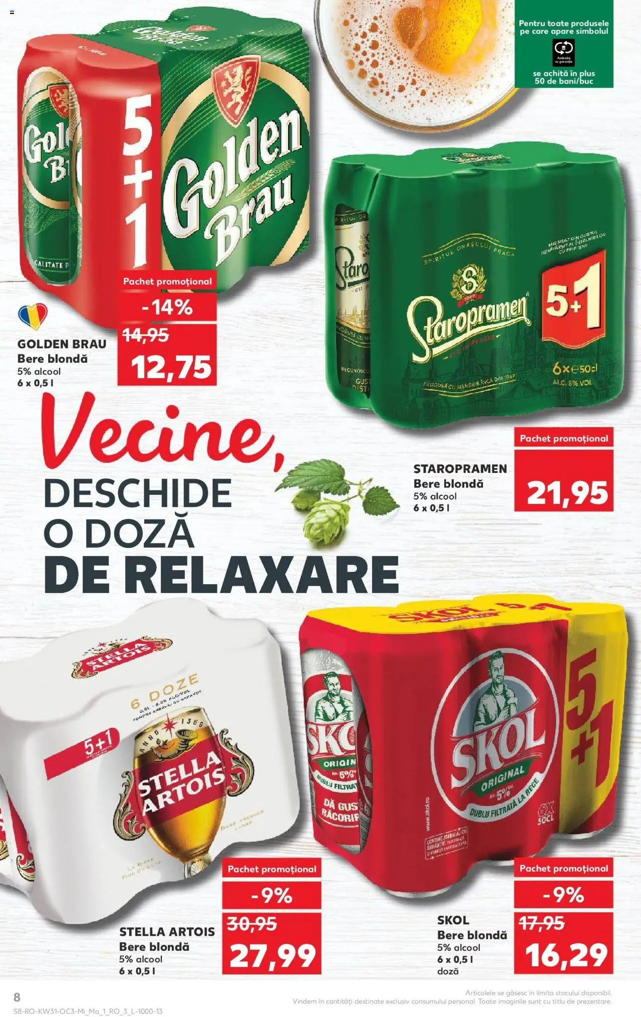 Catalog Kaufland - Sfântu Gheorghe – valabil de la 30.07.2025 | Pagină: 8 | Produse: Atıştırmalık, Bere