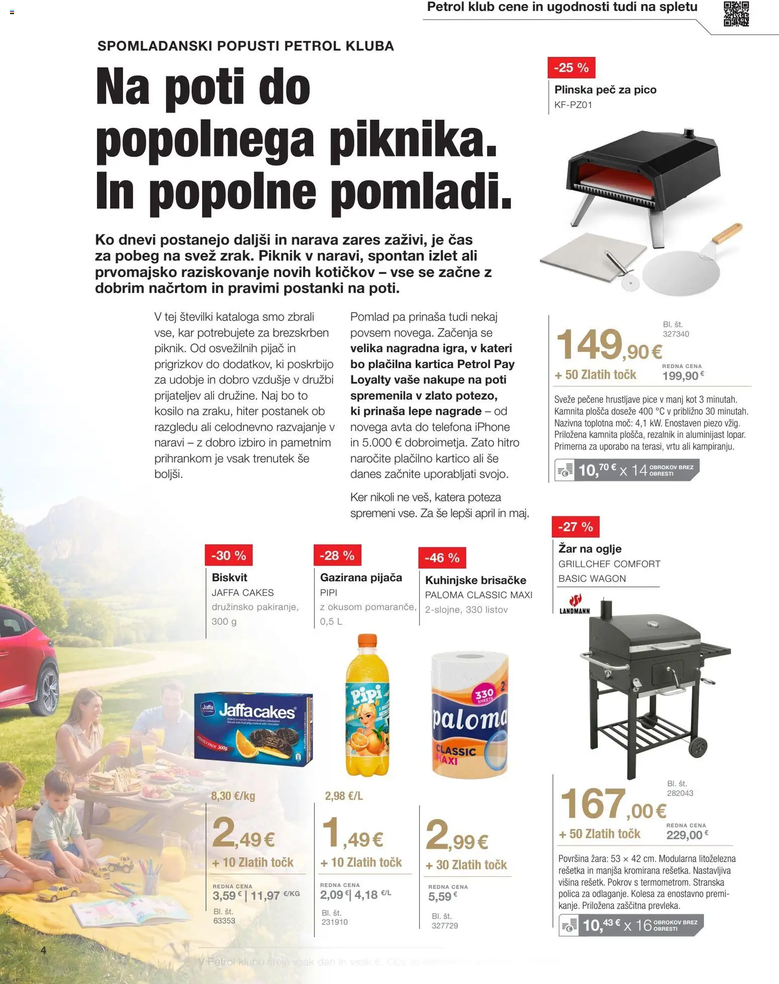 Novi Petrol katalog ponudbe – veljaven od 01.04.2026 | Stran: 4 | Izdelki: Rezalnik, Zar, Polica