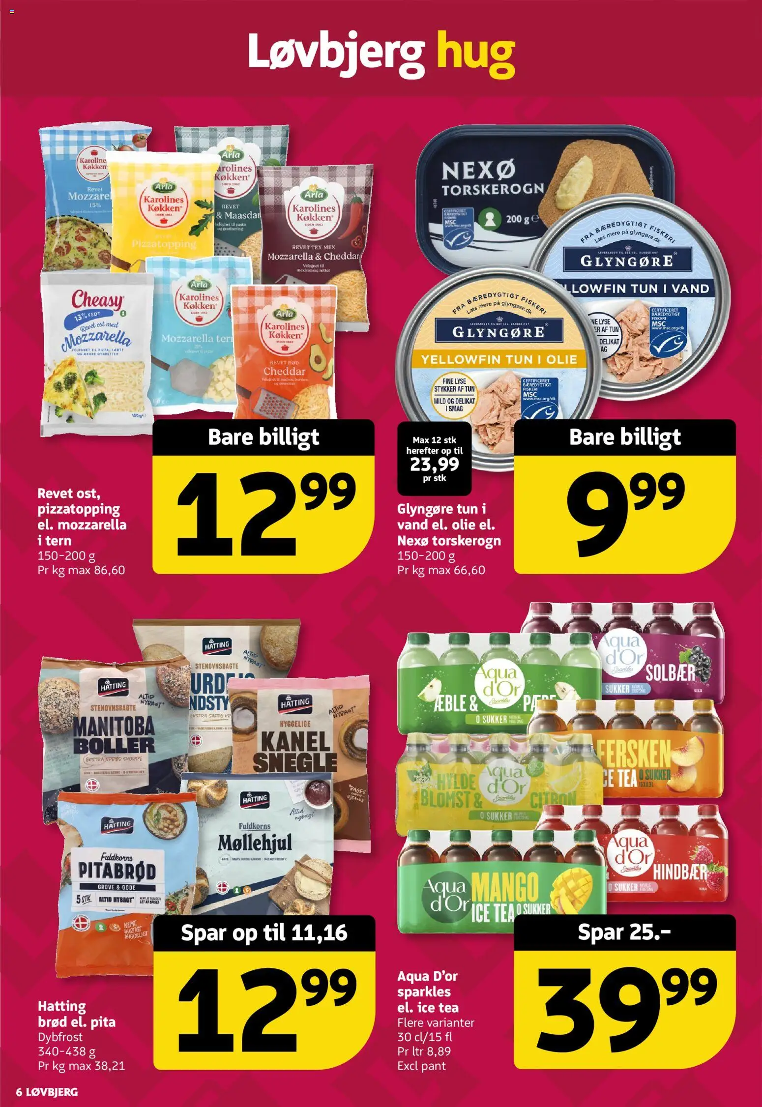 Løvbjerg tilbudsavis – gyldig fra 13.03.2026 | Side: 6 | Produkter: Mango, Pasta, Mozzarella, Torskerogn