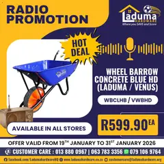 Laduma Hardware specials catalogue – valid from 19.01.2026