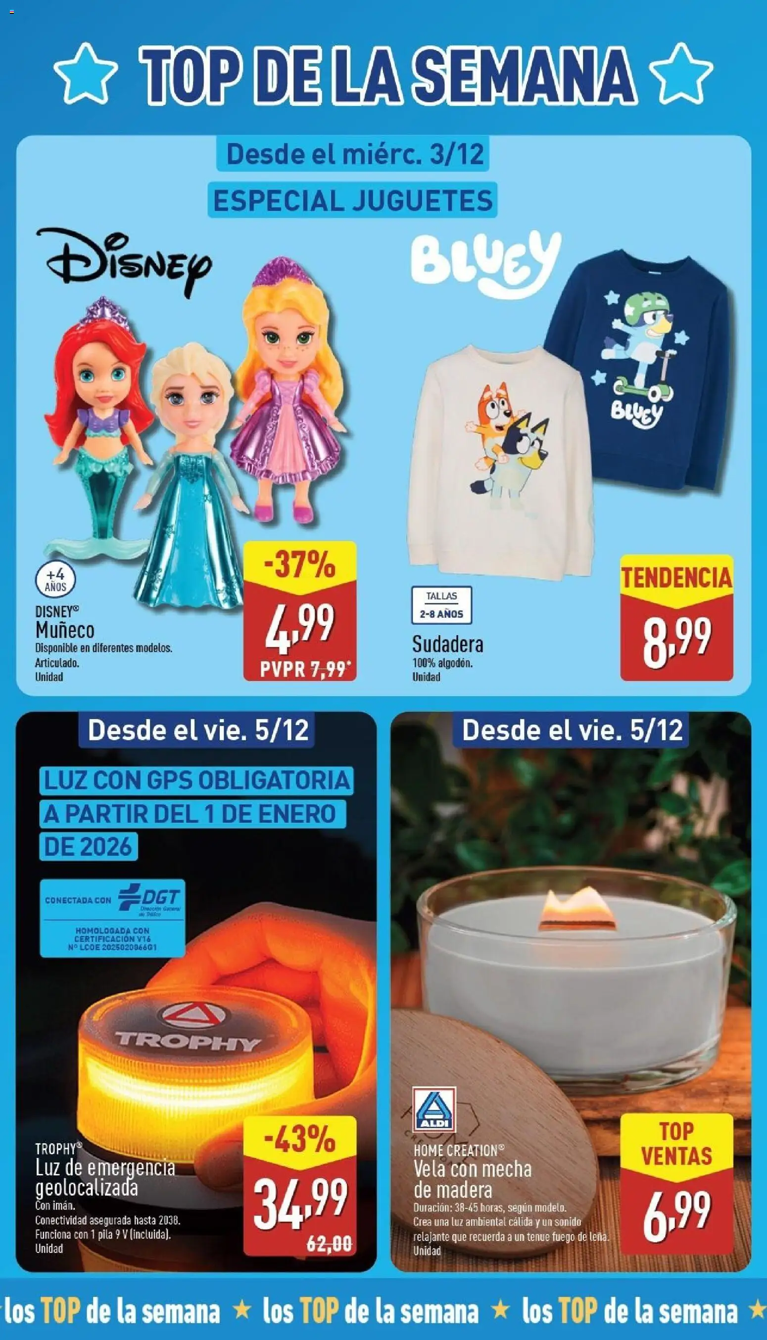 Aldi folleto Península │ válido desde el 01.12.2025 | Página: 3 | Productos: Sudadera, Juguetes, Vela