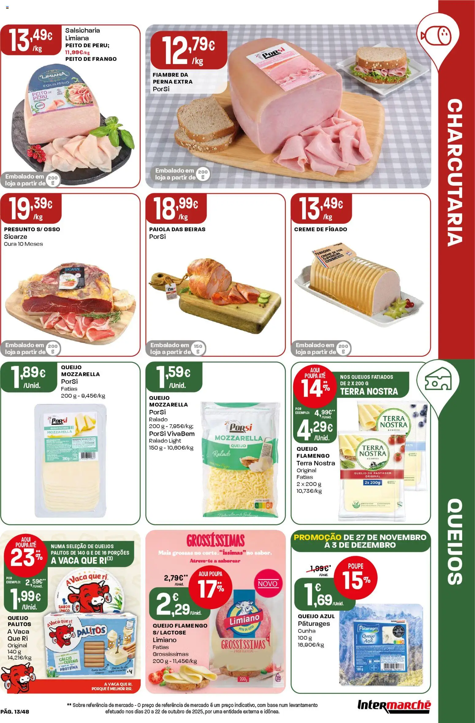 Intermarché - Black Friday │ válido de 27.11.2025 | Página: 13 | Produtos: Cálcio, Presunto, Cereais, Proteina