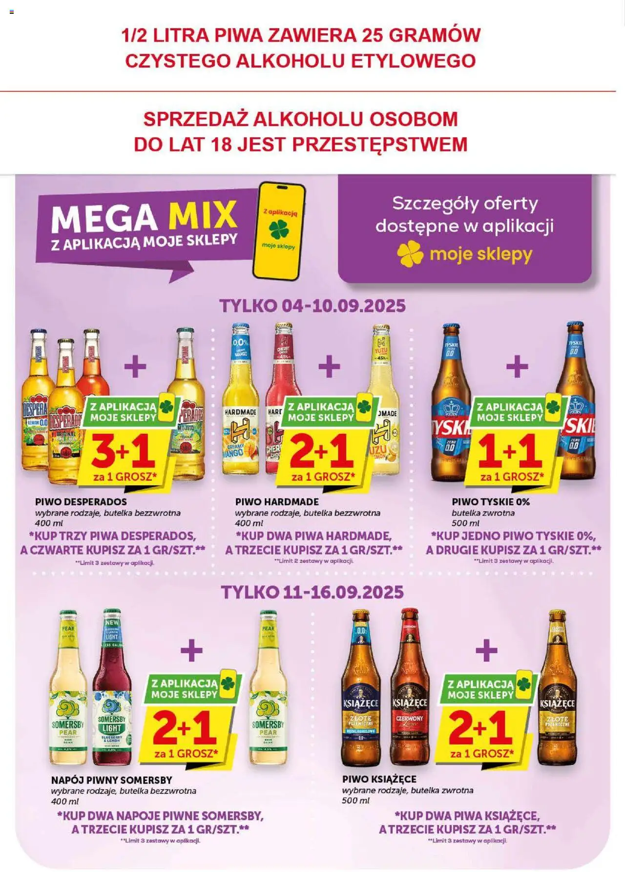 Groszek Gazetka - Minimarket od 04.09.2025 | Strona: 11 | Produkty: Mango, Napoje, Piwo, Somersby
