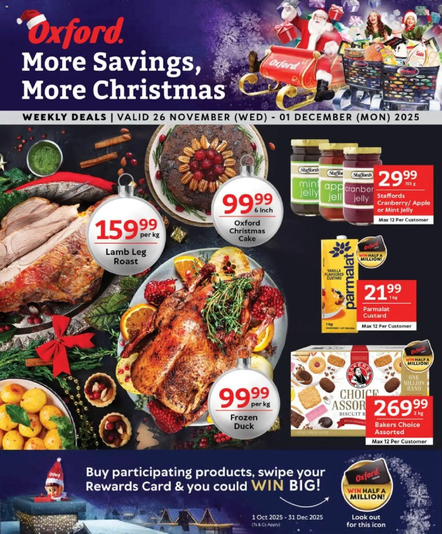 New Oxford Freshmarket catalogue – valid from 26.11.2025 | Page: 1 | Products: Cake, Custard