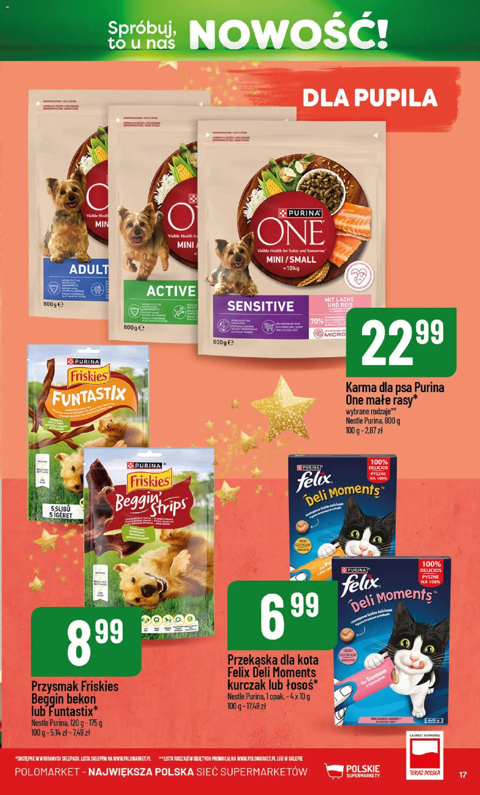 POLOmarket Gazetka - Nowości od 01.12.2025 | Strona: 17 | Produkty: Kurczak, Bekon, Karma dla psa