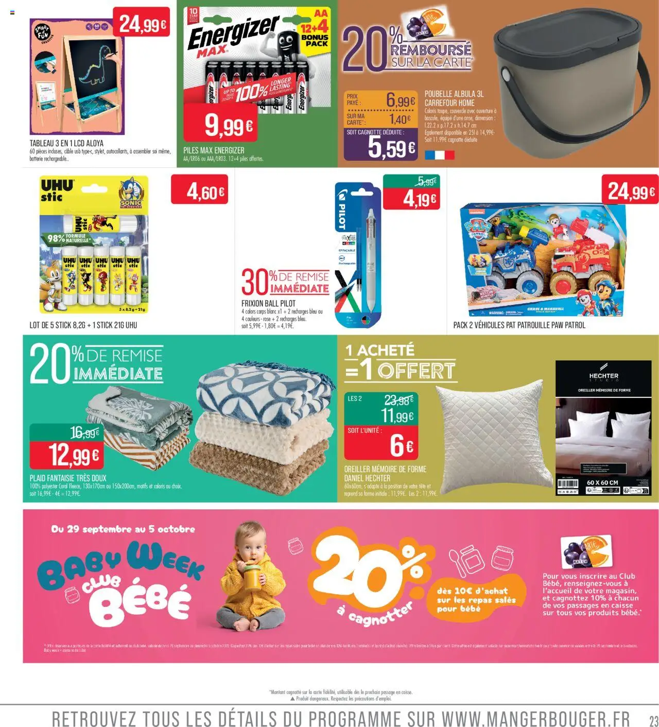  | Page: 23 | Produits: Câble, USB, Oreiller, Batterie