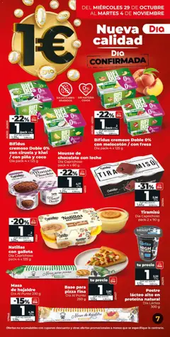 Vista previa Bífidus cremoso Doble 0% con ciruela y kiwi / con piña y coco, Dia pack-4 x 125 g válido desde el 29.10.2025 | Página: 7