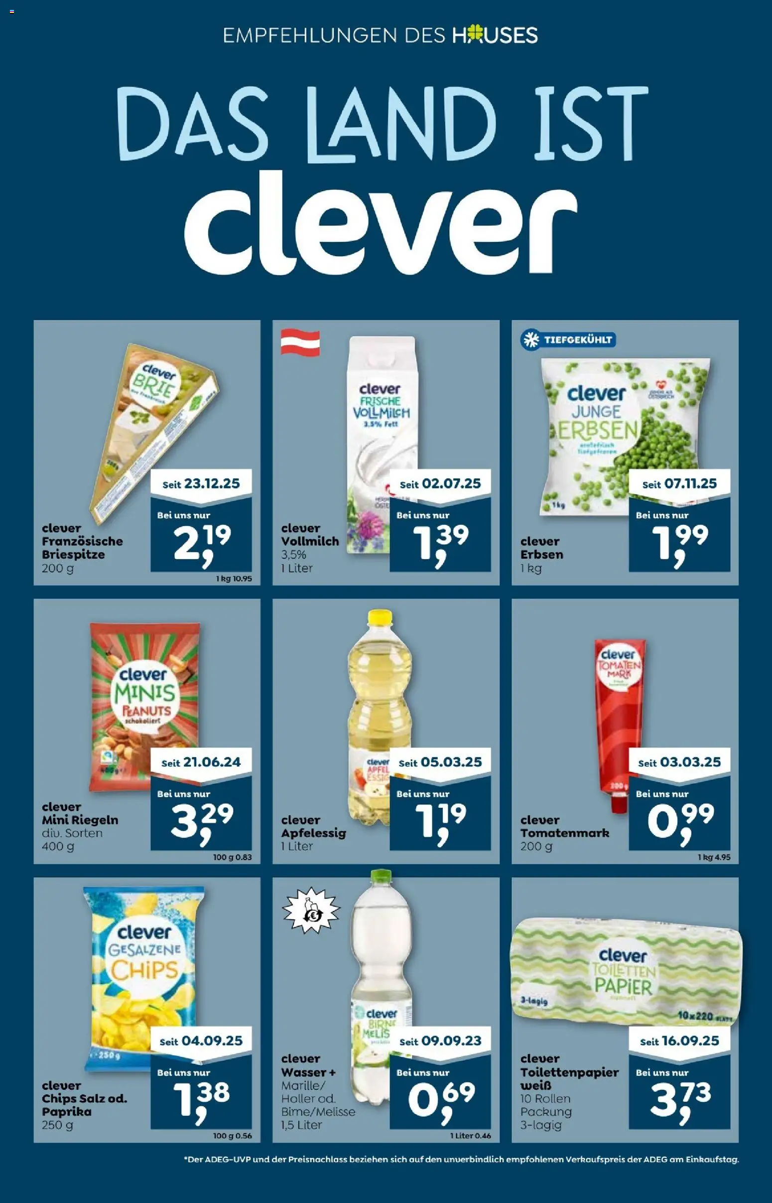 ADEG Vorarlberg gültig ab 15.01.2026 | Seite: 11 | Produkte: Chips, Salz, Erbsen, Birne