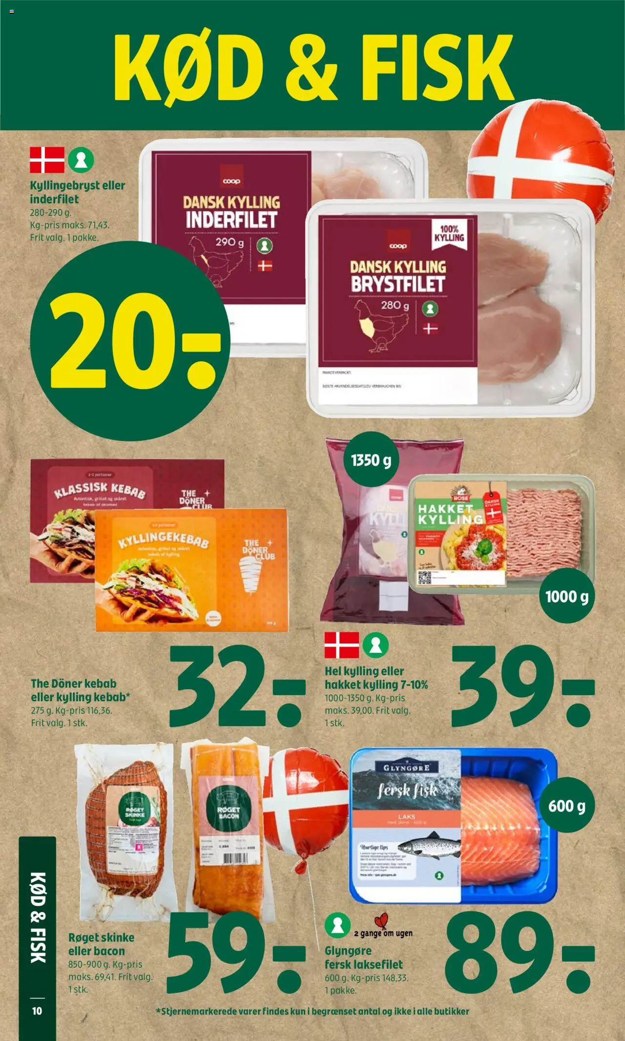 Coop 365 Tilbudsavis gyldig fra 28.08.2025 | Side: 12 | Produkter: Skinke, Fisk, Kebab, Bacon