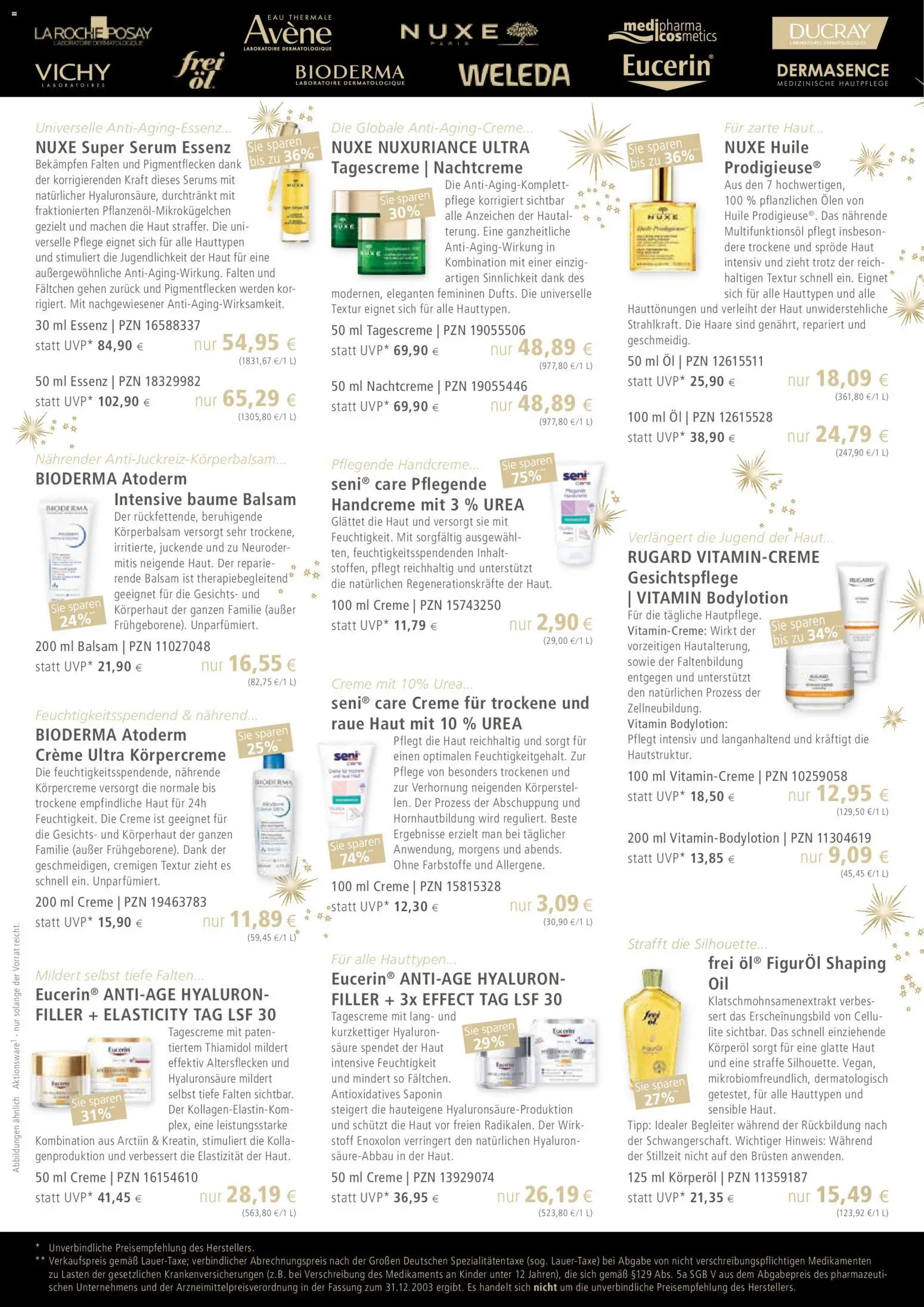 Apotal X-mas Post – gültig ab 10.12.2025 | Seite: 2 | Produkte: Öl, Creme, Handcreme, Nachtcreme