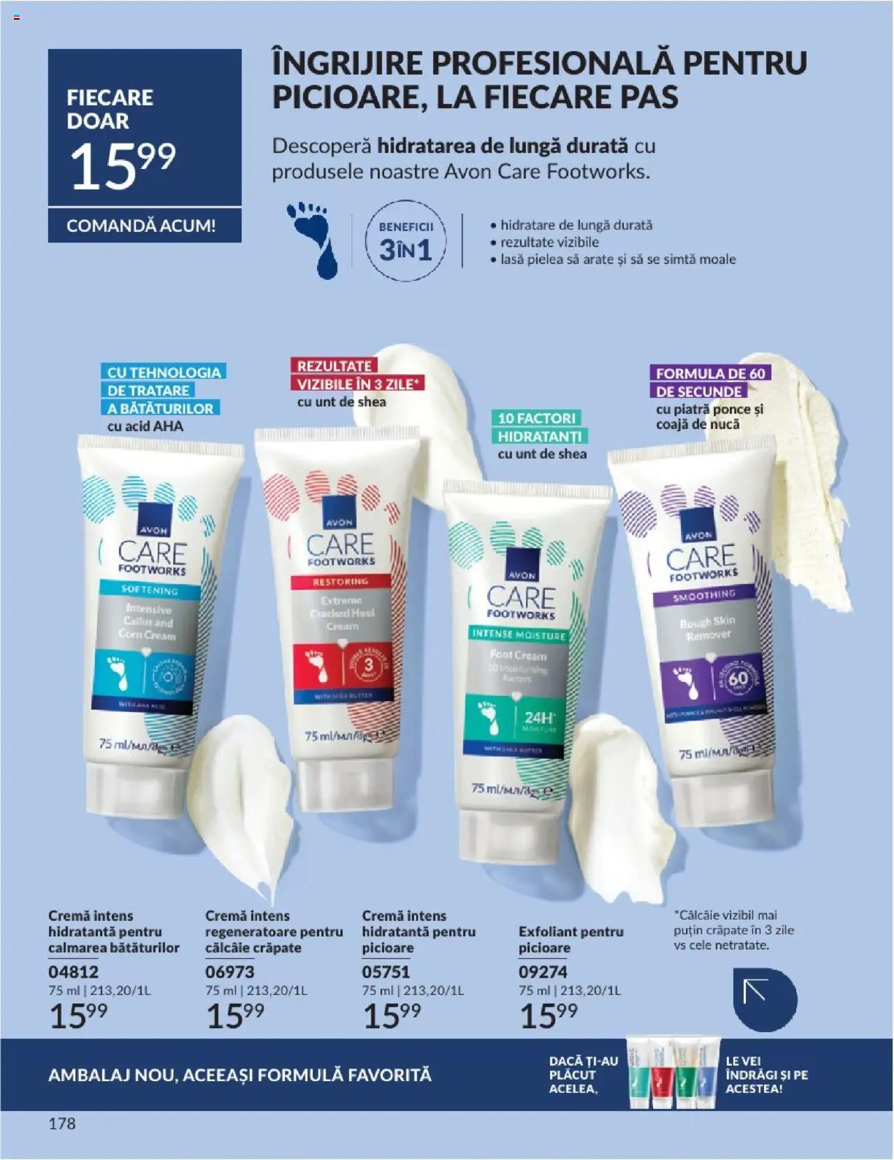 Catalog Avon - 06 2025 – valabil de la 01.06.2025 | Pagină: 178 | Produse: Exfoliant, Piatră ponce, Unt, Cremă