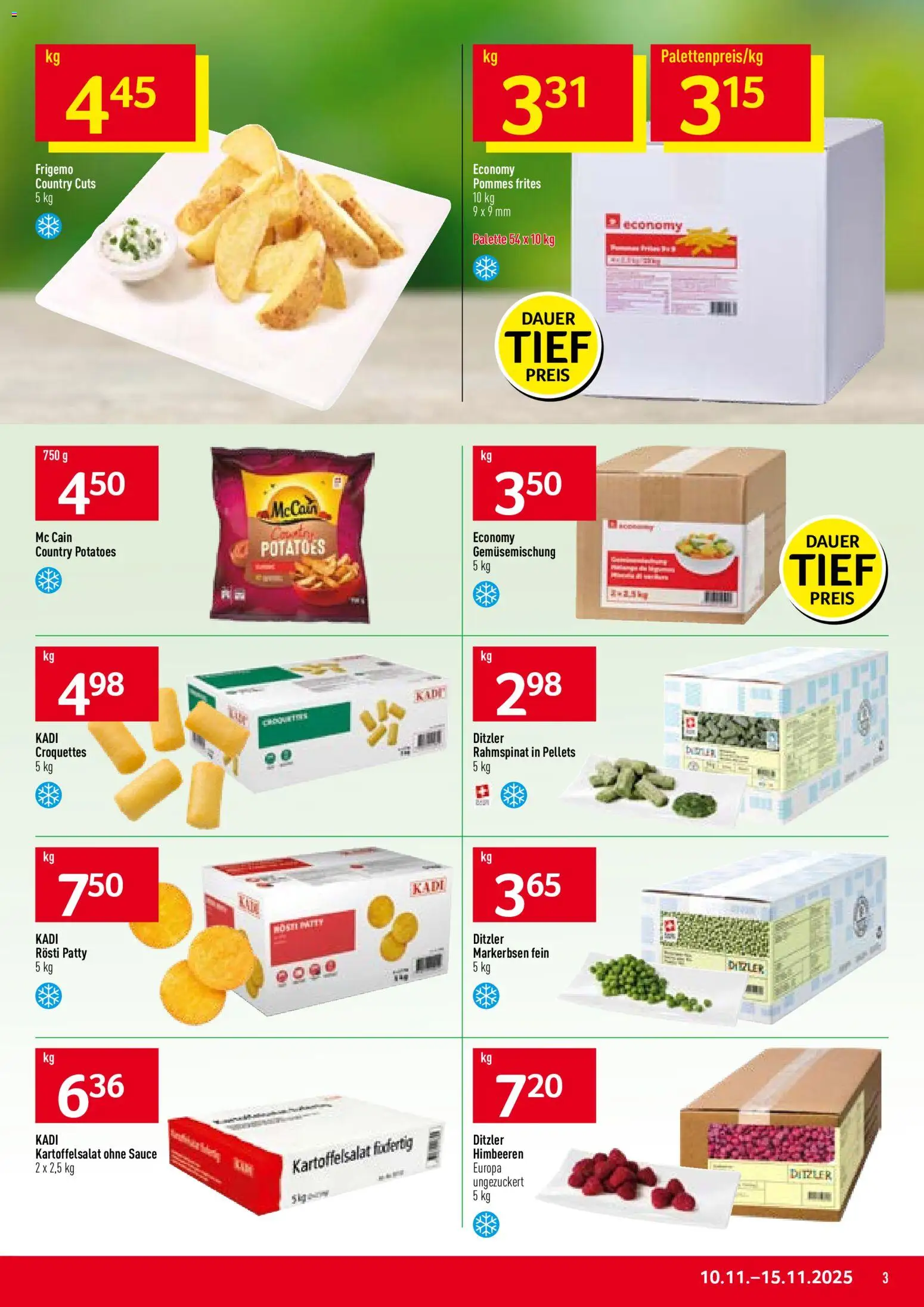 Prodega Aktionen – gültig ab 10.11.2025 | Seite: 3 | Produkte: Pommes Frites, Demlik