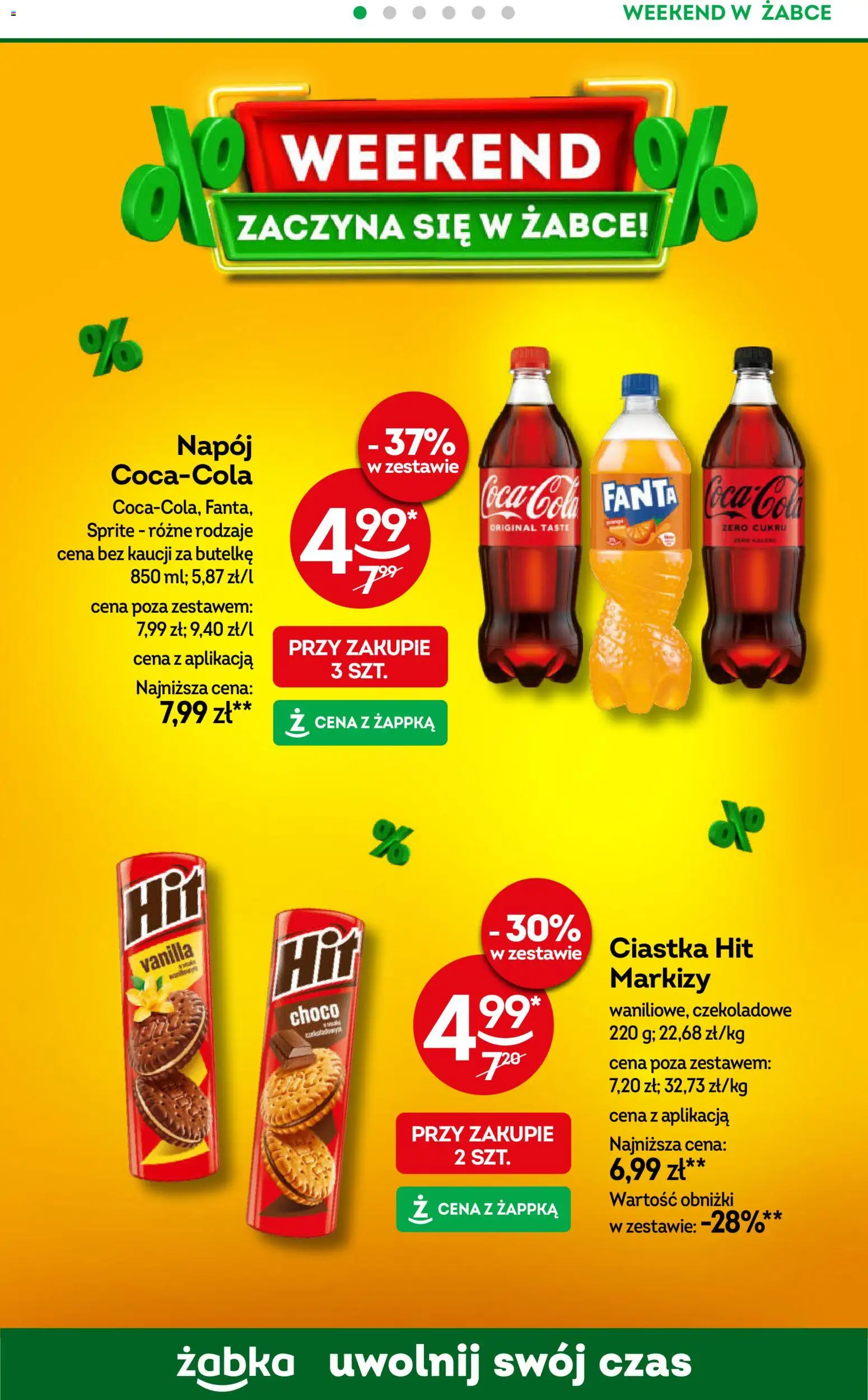 Żabka Gazetka - Weekendowe promocje od 20.02.2026 | Strona: 2 | Produkty: Sprite, Ciastka