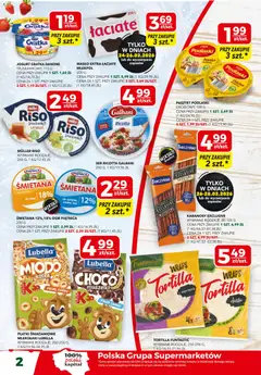 Pogląd oferty "Top Market Gazetka" - ważna od 19.02.2026 | Strona: 2 | Produkty: Płatki śniadaniowe, Masło, Śmietana, Płatki