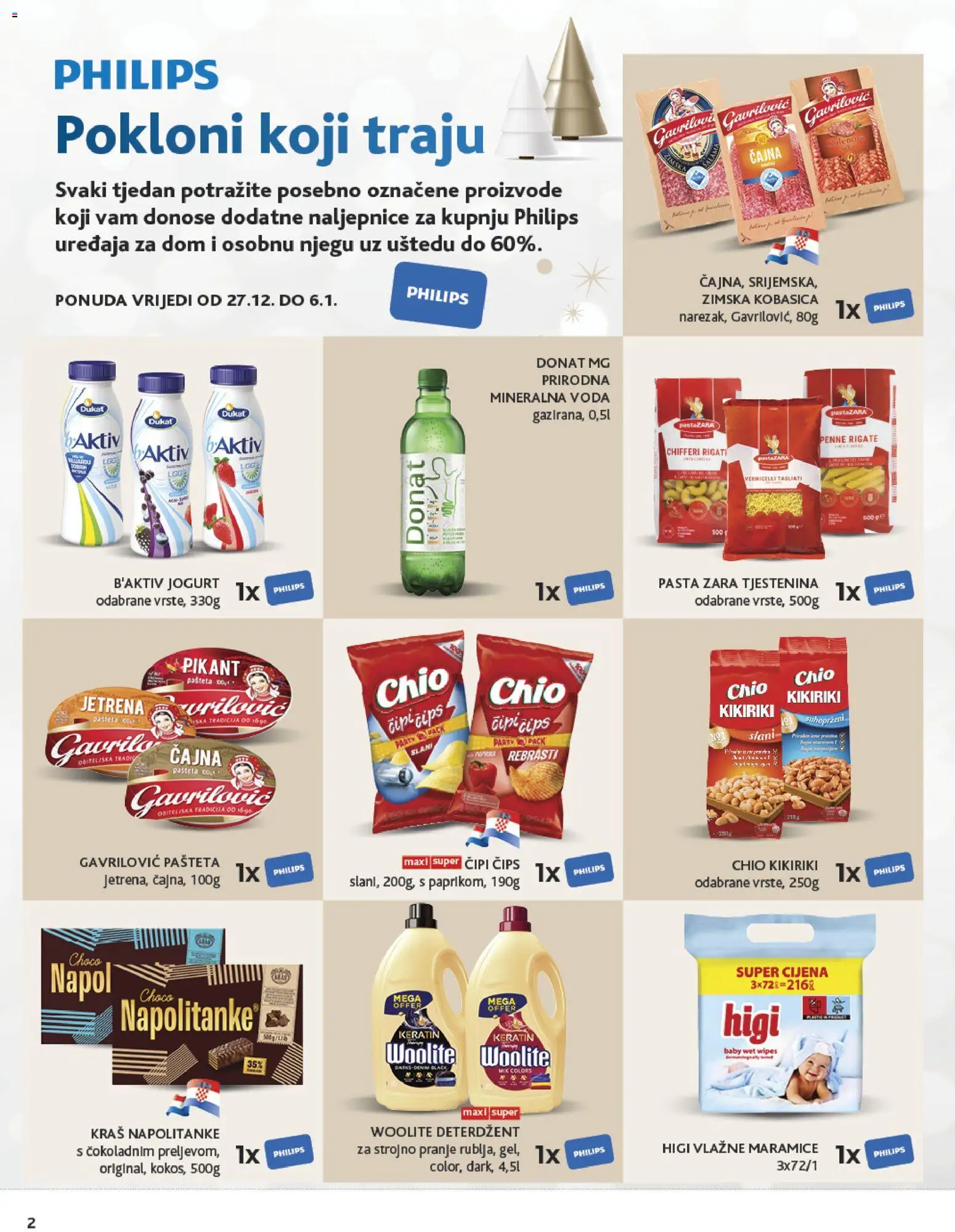 Konzum HR akciós ujság - amely érvényes a következő dátumtól: 27.12.2025 | Oldal: 2 | Termékek: Penne