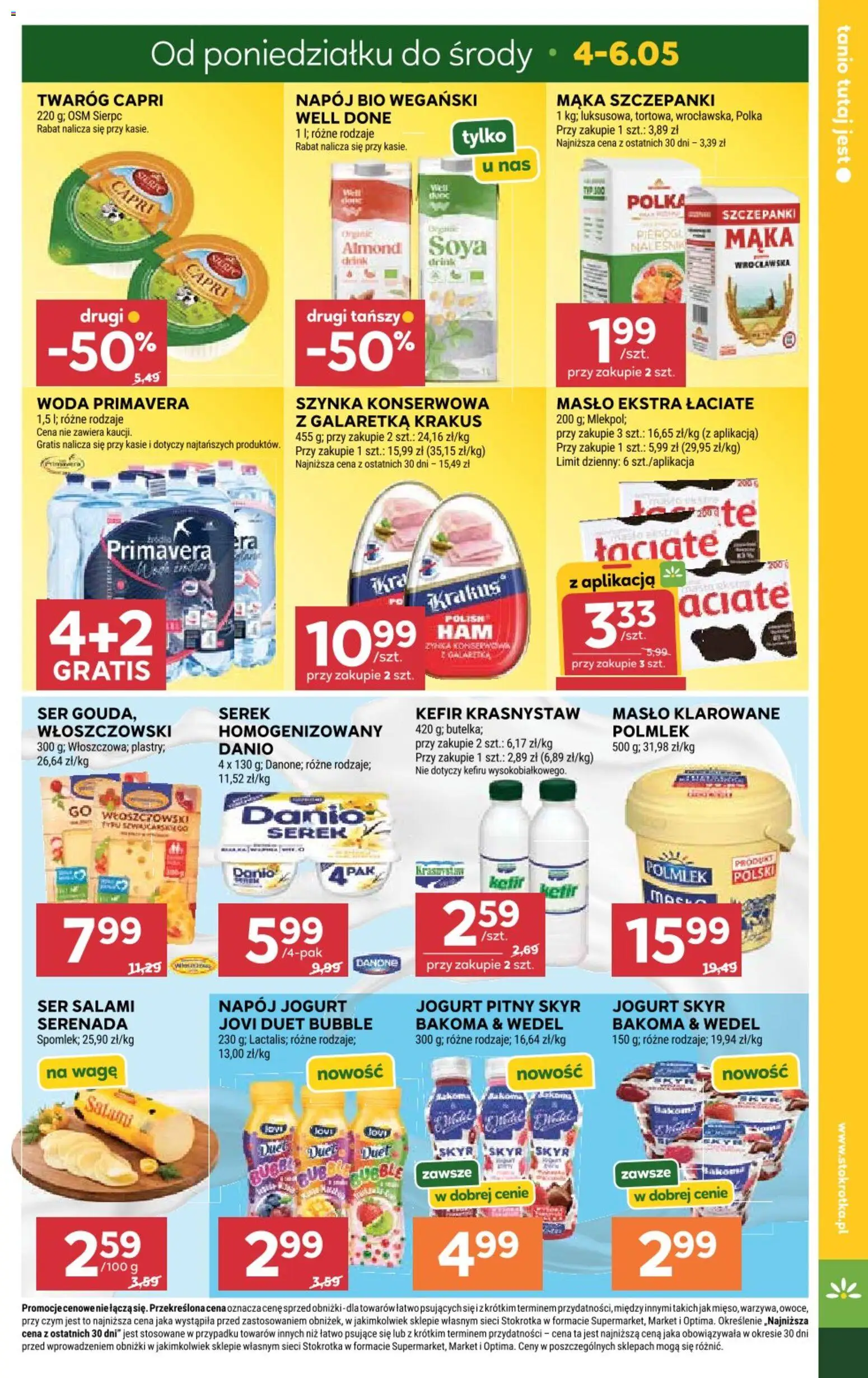 Stokrotka gazetka od 29.04.2026 | Strona: 5 | Produkty: Jogurt pitny, Ser, Jogurt, Twaróg
