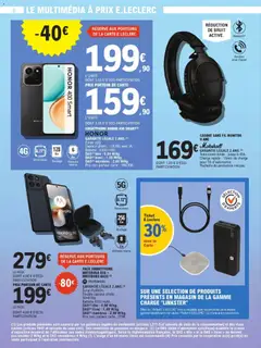 E.Leclerc - Prévisualisation de SMARTPHONE HONOR 400 SMART(3), Ecran LCD. Capteur photo: 108 Mp avec IA. Batterie: 6500 mAh. valide à partir de 03.02.2026 | Page: 6 | Produits: Smartphone, Prise, Batterie, Casque