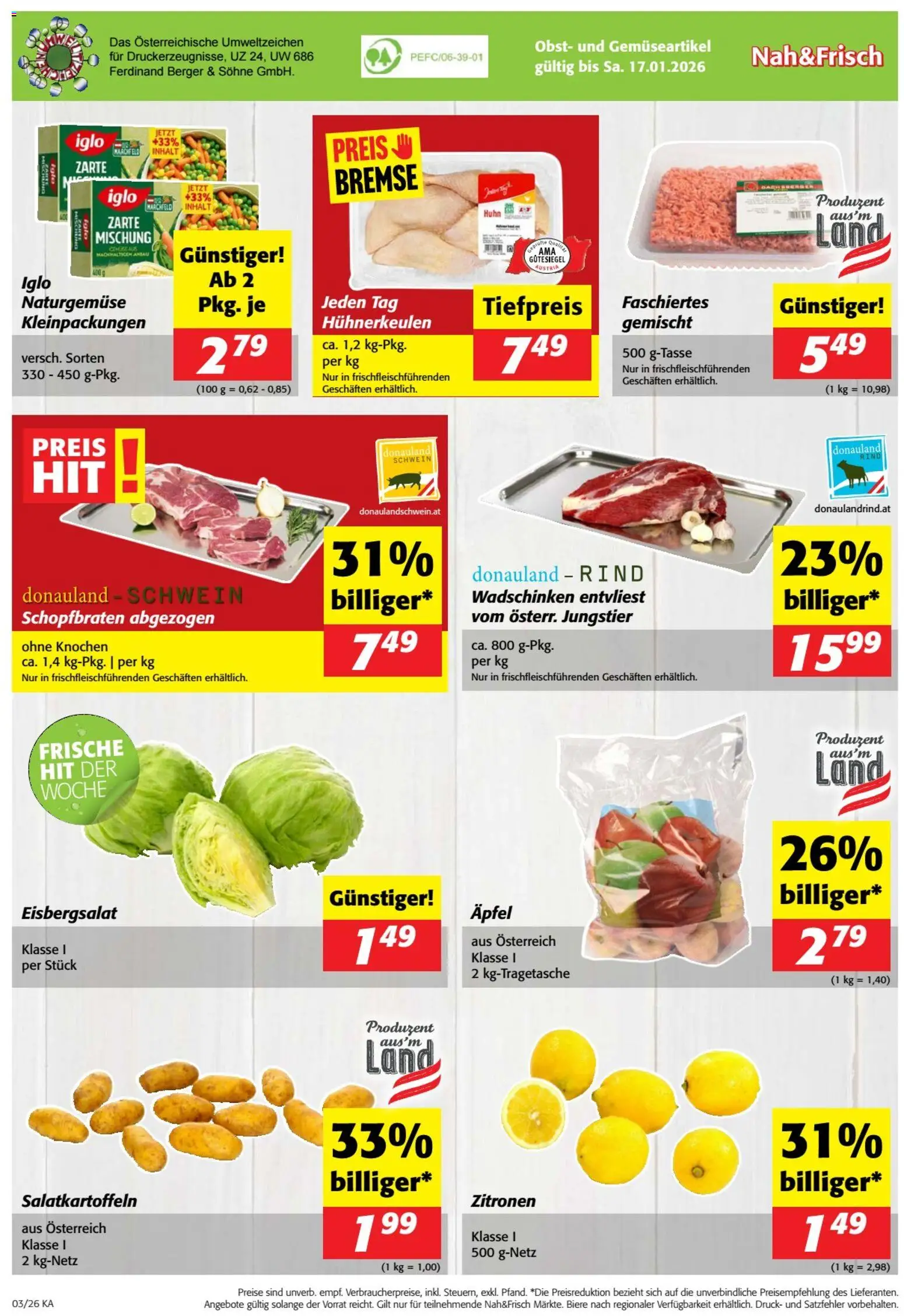 Nah und Frisch Flugblatt gültig ab 14.01.2026 | Seite: 8 | Produkte: Obst, Äpfel