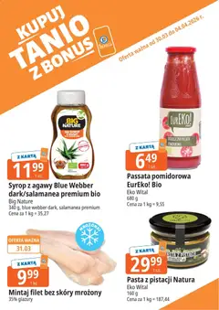 Pogląd oferty "E.Leclerc gazetka - Radom kupony dodatkowe" - ważna od 30.03.2026 | Strona: 12 | Produkty: Karta, Syrop, Mintaj, Passata pomidorowa