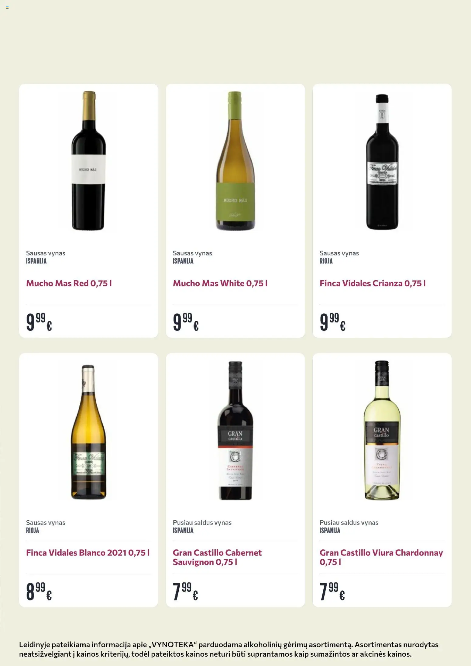 VYNOTEKA akcijos nuo 09.03.2026 | Puslapis: 17 | Prekių: Vynas