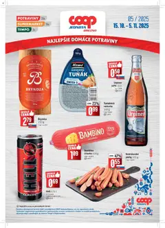 COOP Jednota leták platný od 15.10.2025
