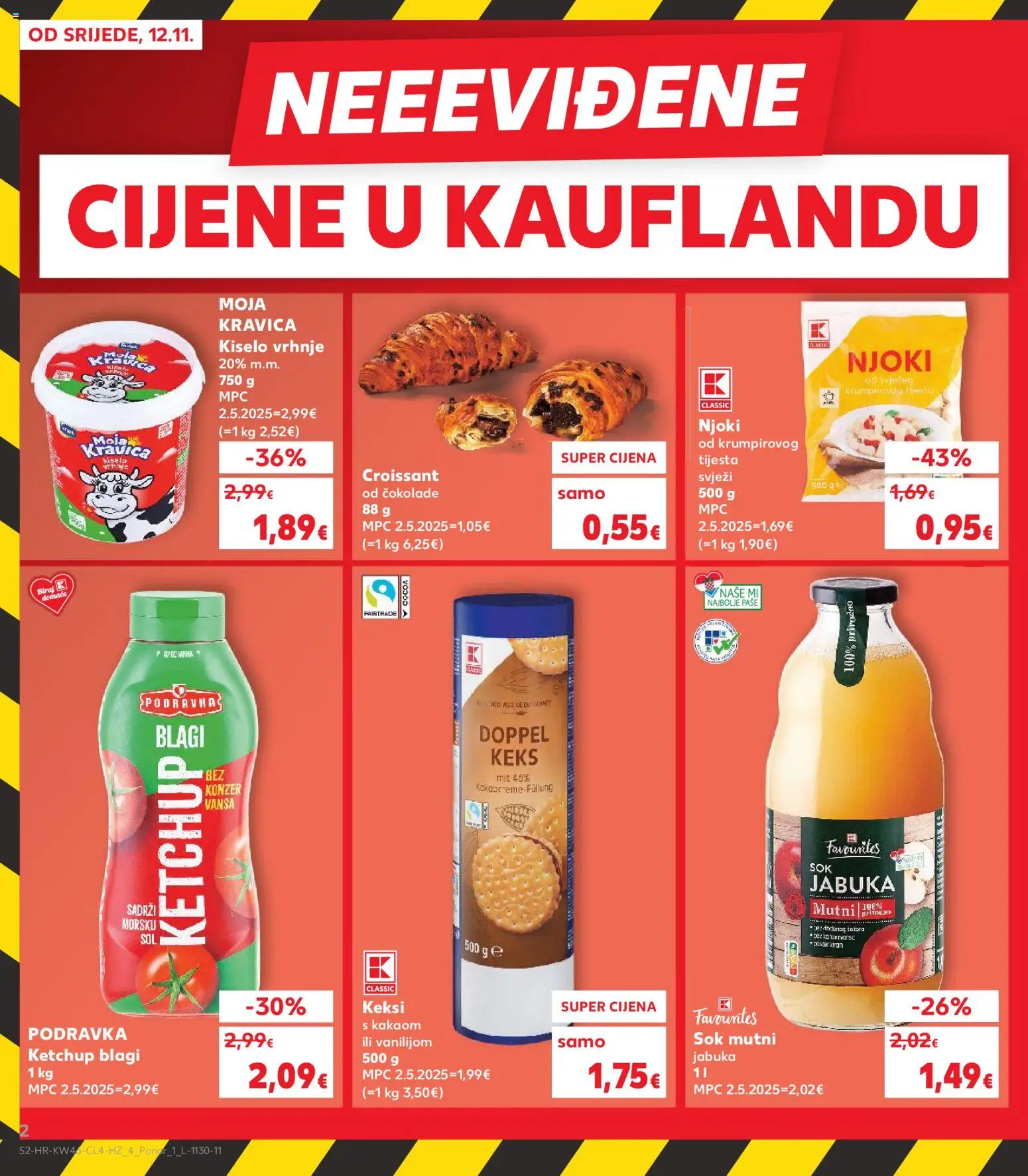 Kaufland katalog | vrijedi od 12.11.2025 | Stranica: 2 | Proizvodi: Keksi, Sok, Podravka, Keks