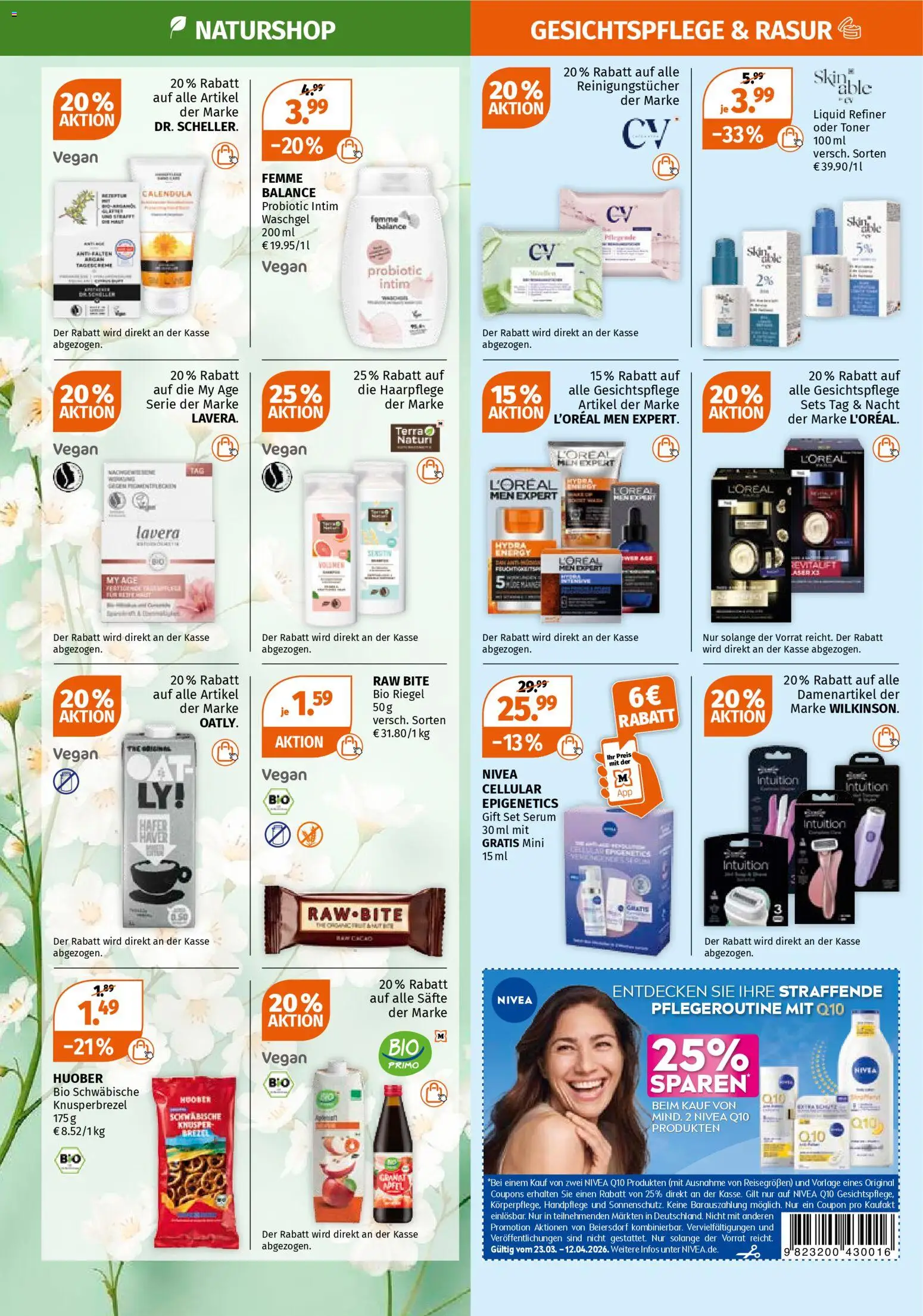 Müller Prospekt 	 – gültig ab 23.03.2026 | Seite: 4 | Produkte: Toner, Energy, Reinigungstücher, Serum