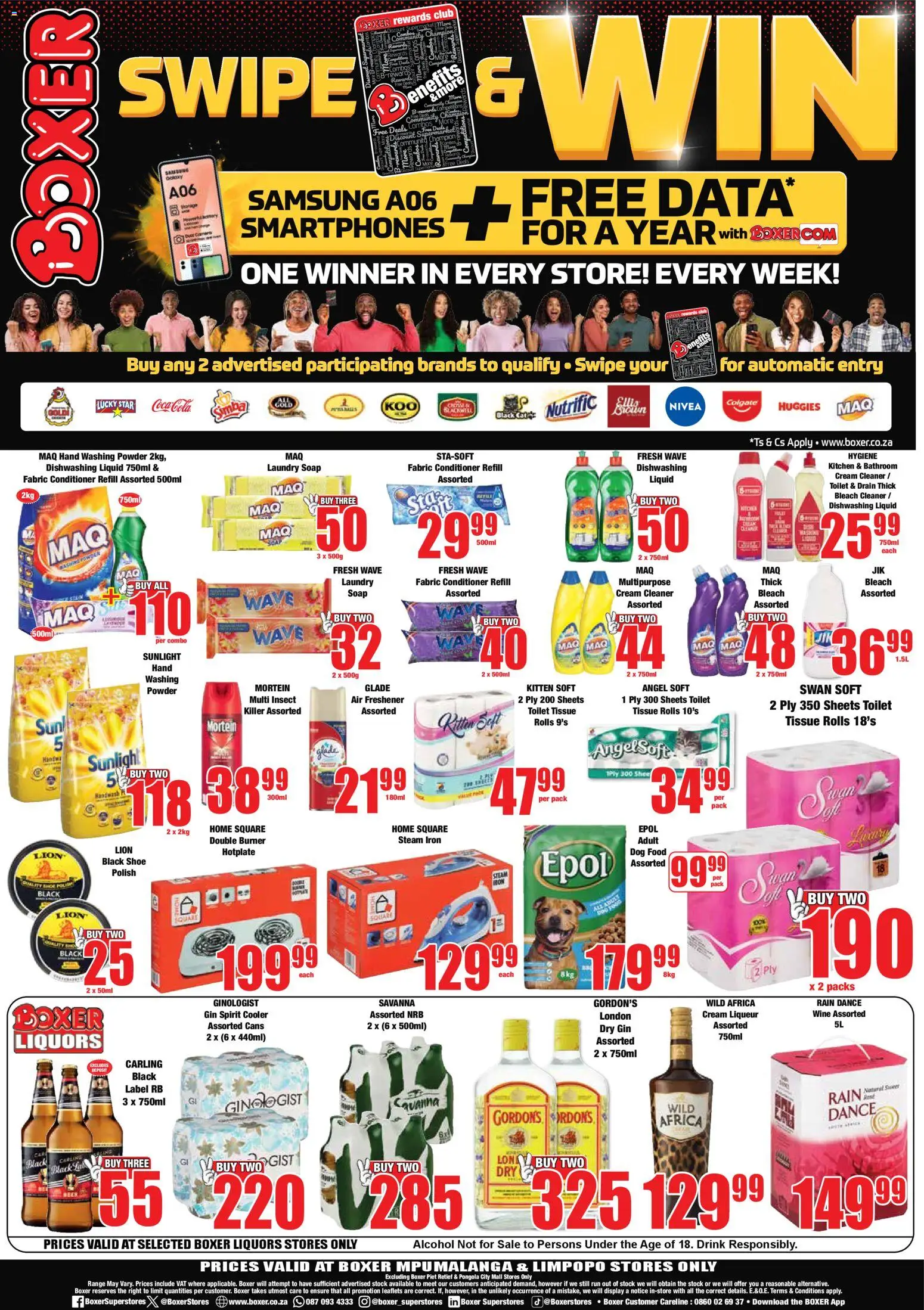 New Boxer catalogue – valid from 23.10.2025 | Page: 12 | Products: Toilet, Cooler, Cream, Washing powder