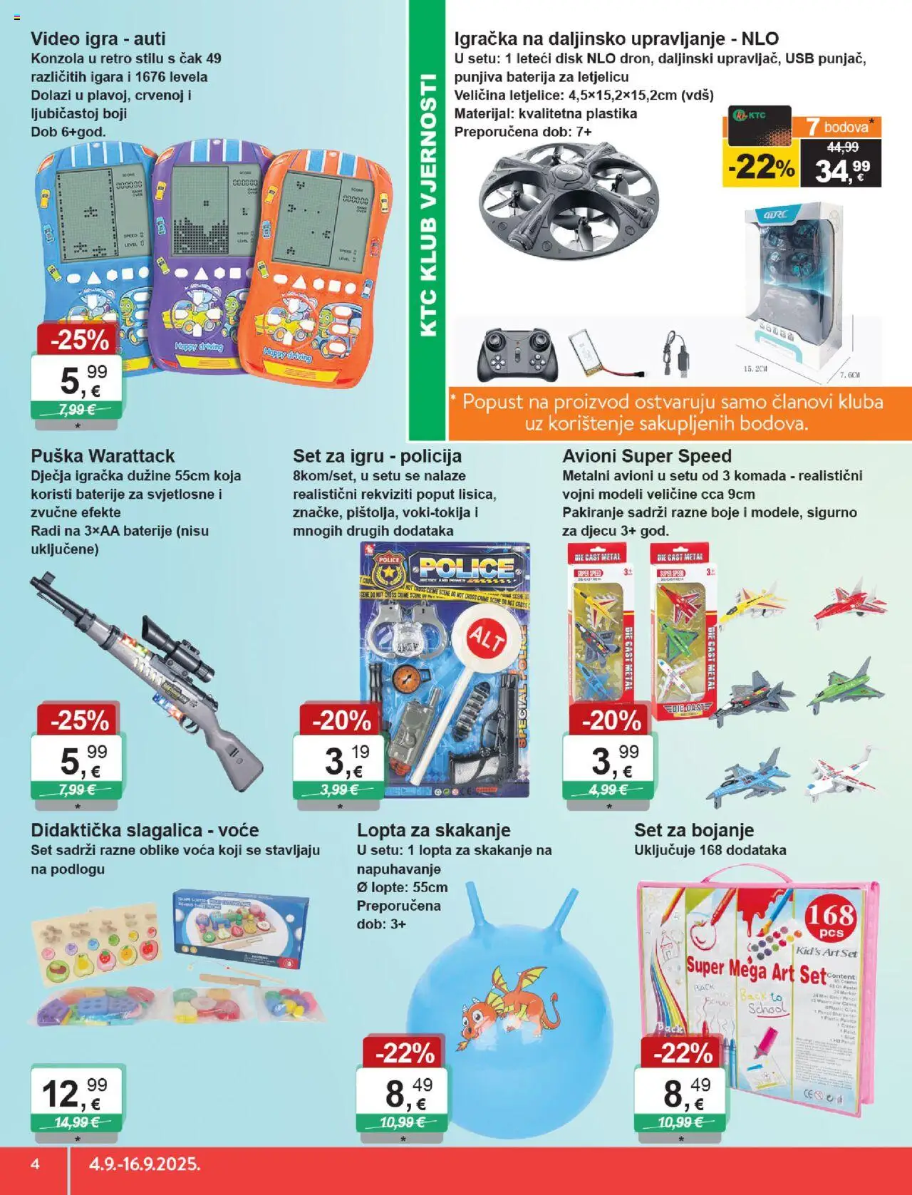KTC katalog | vrijedi od 04.09.2025 | Stranica: 4 | Proizvodi: Baterija, Igra, Disk, USB