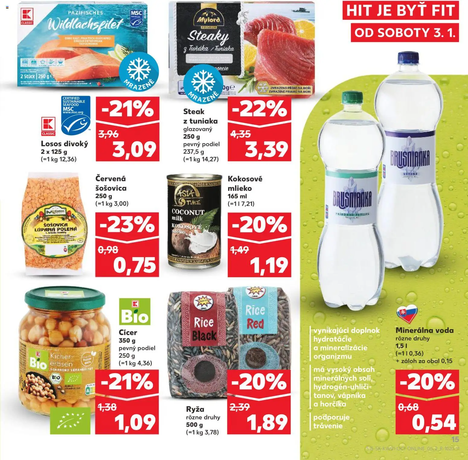 Kaufland SK akciós ujság - amely érvényes a következő dátumtól: 03.01.2026 | Oldal: 15