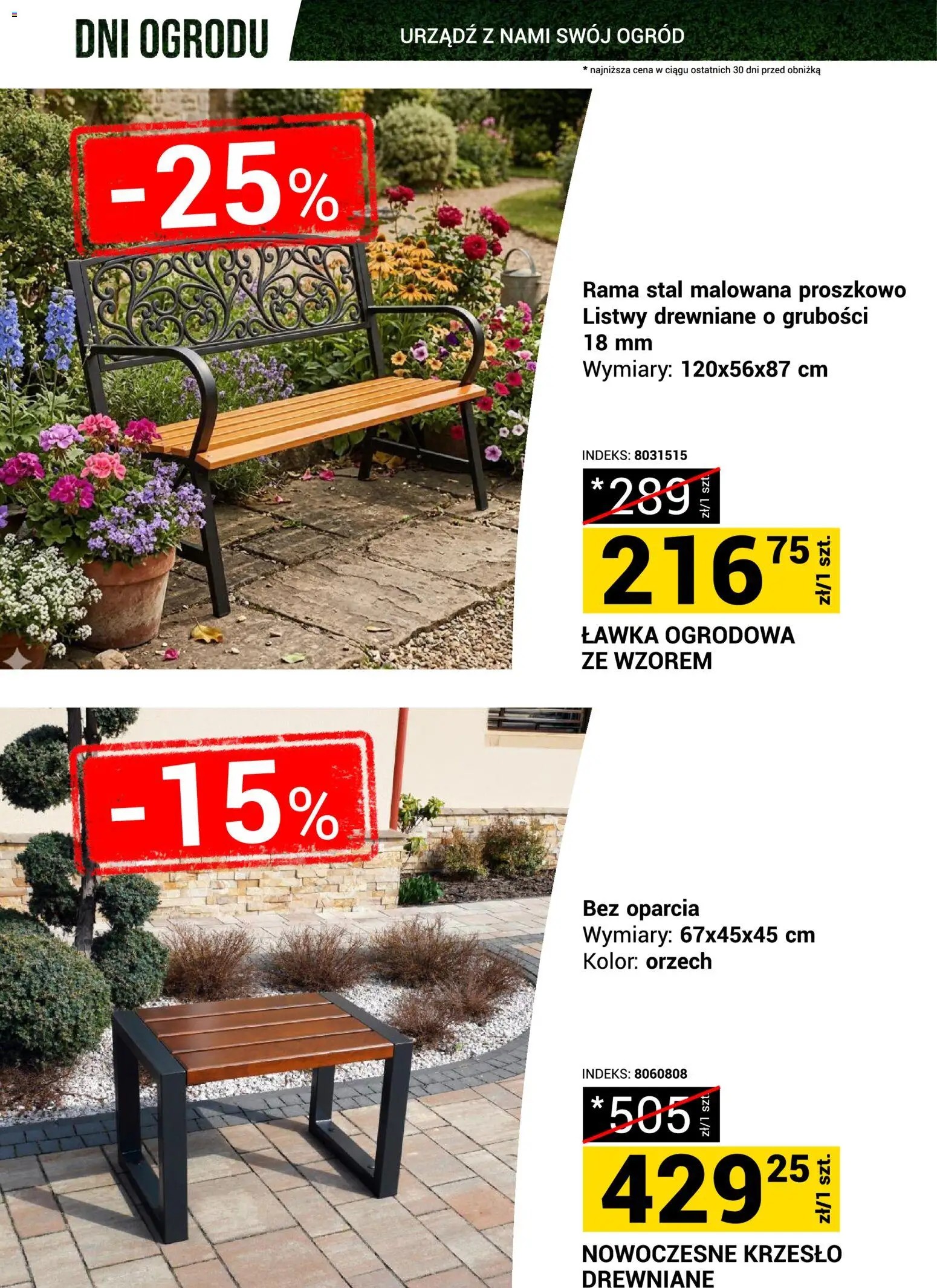 Merkury Market gazetka - Dni ogrodu od 18.04.2026 | Strona: 22 | Produkty: Krzesło