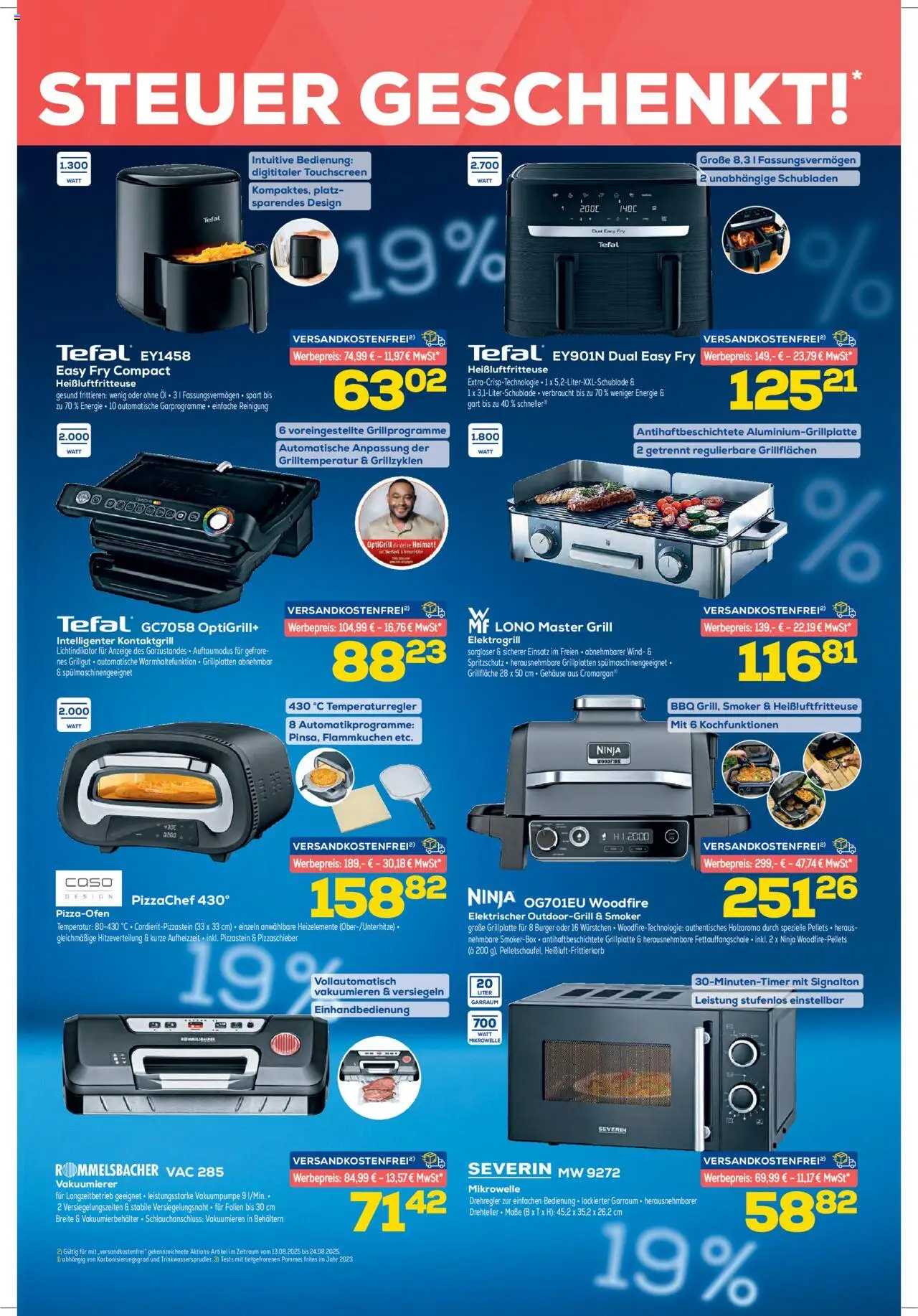 Euronics  Aktueller Prospekt - gültig ab dem 13.08.2025 | Seite: 3 | Produkte: Öl, Pommes, Burger, Pommes frites