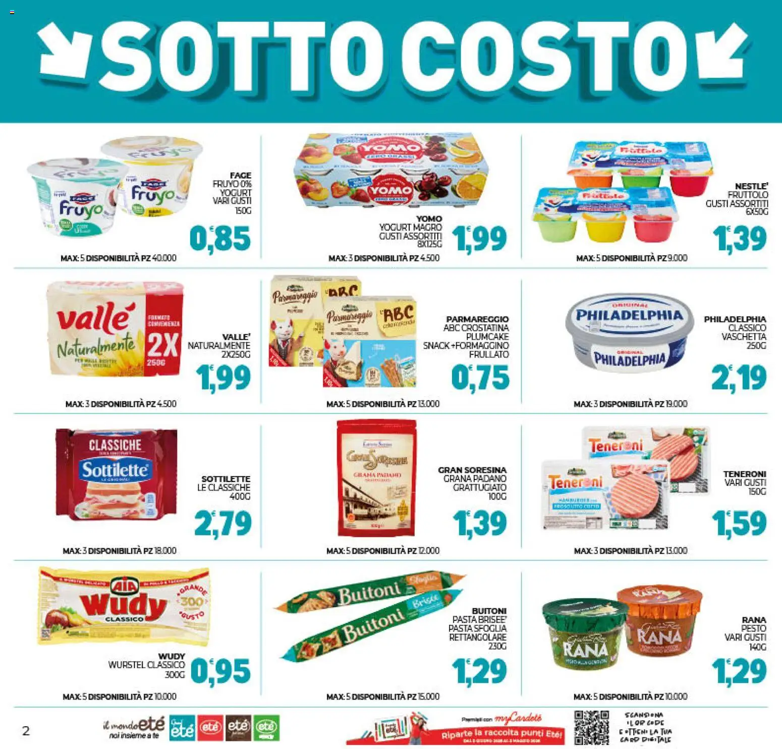 Volantino Eté del 11.11.2025 | Pagina: 2 | Prodotti: Yogurt, Pasta sfoglia, Pasta, Pesto