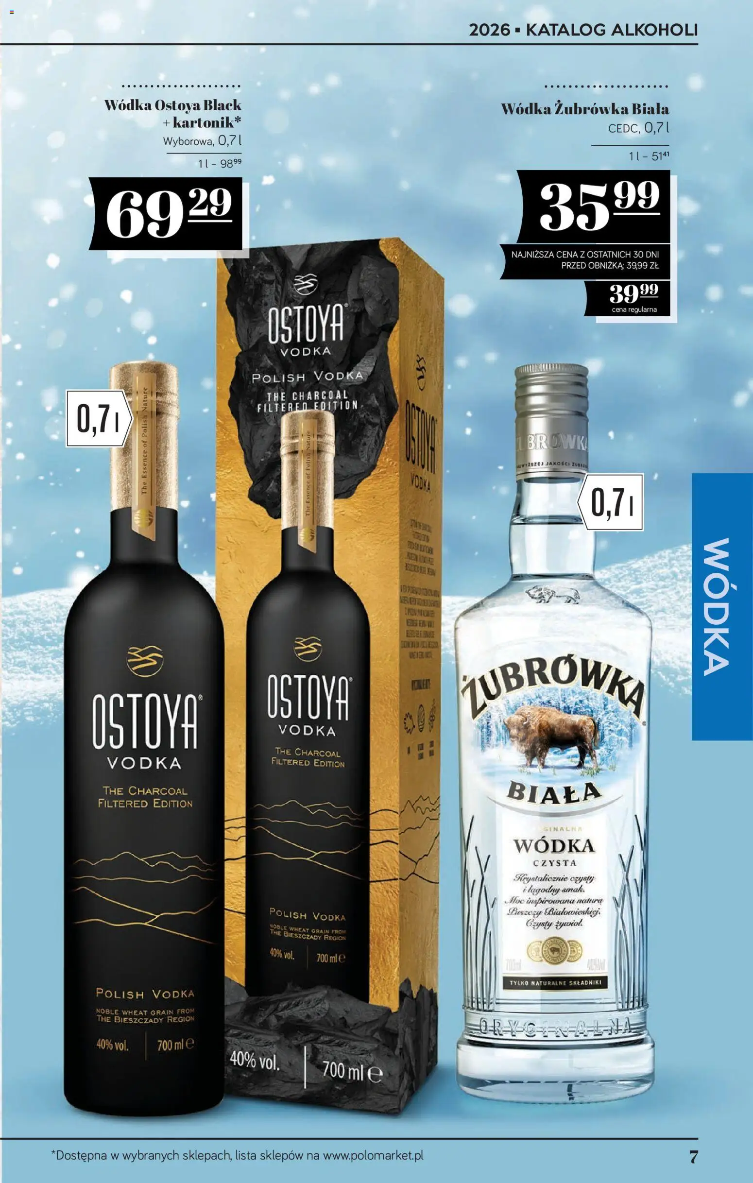 POLOmarket Katalog - Alkoholi od 19.01.2026 | Strona: 7 | Produkty: Żubrówka, Vodka, Wódka