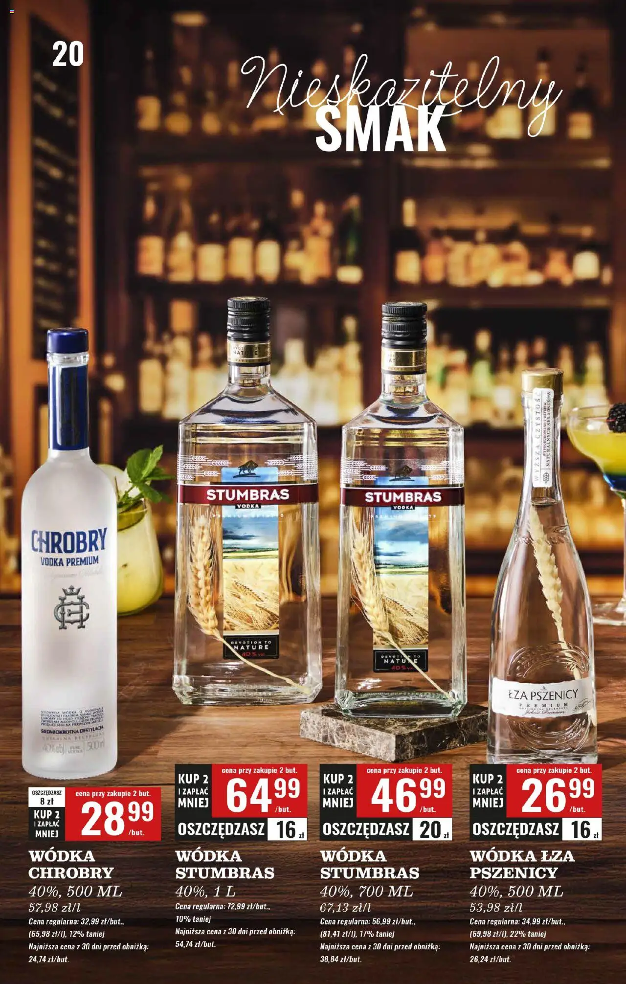Biedronka gazetka - Czas na toast od 08.09.2025 | Strona: 20 | Produkty: Wódka Stumbras, Vodka, Wódka