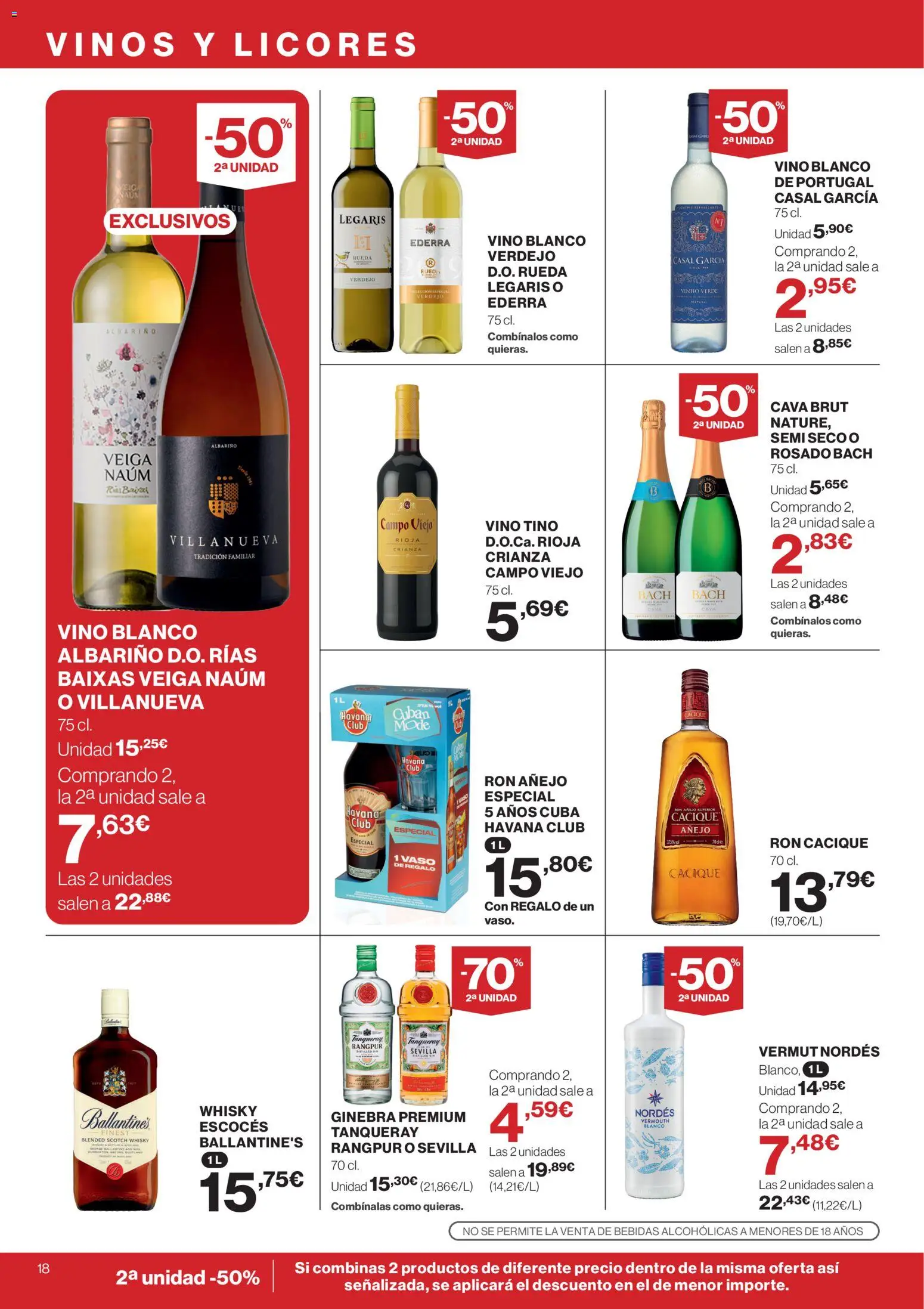 Supercor Canarias │ válido desde el 12.02.2026 | Página: 18 | Productos: Ron, Vino, Ginebra, Whisky